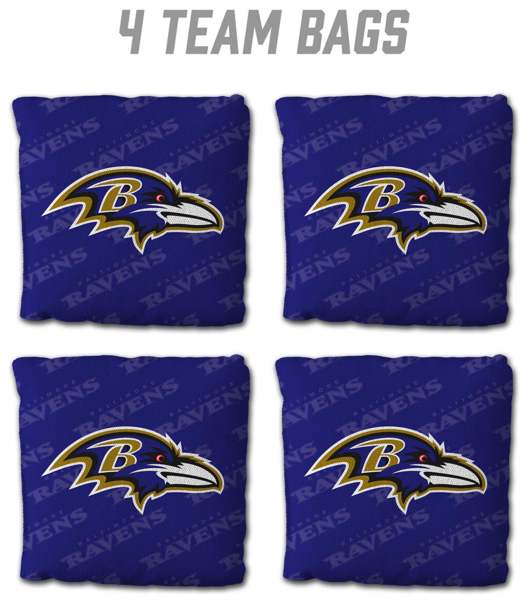 YouTheFan Baltimore Ravens 4-Pack Purple Cornhole Bean Bags product image