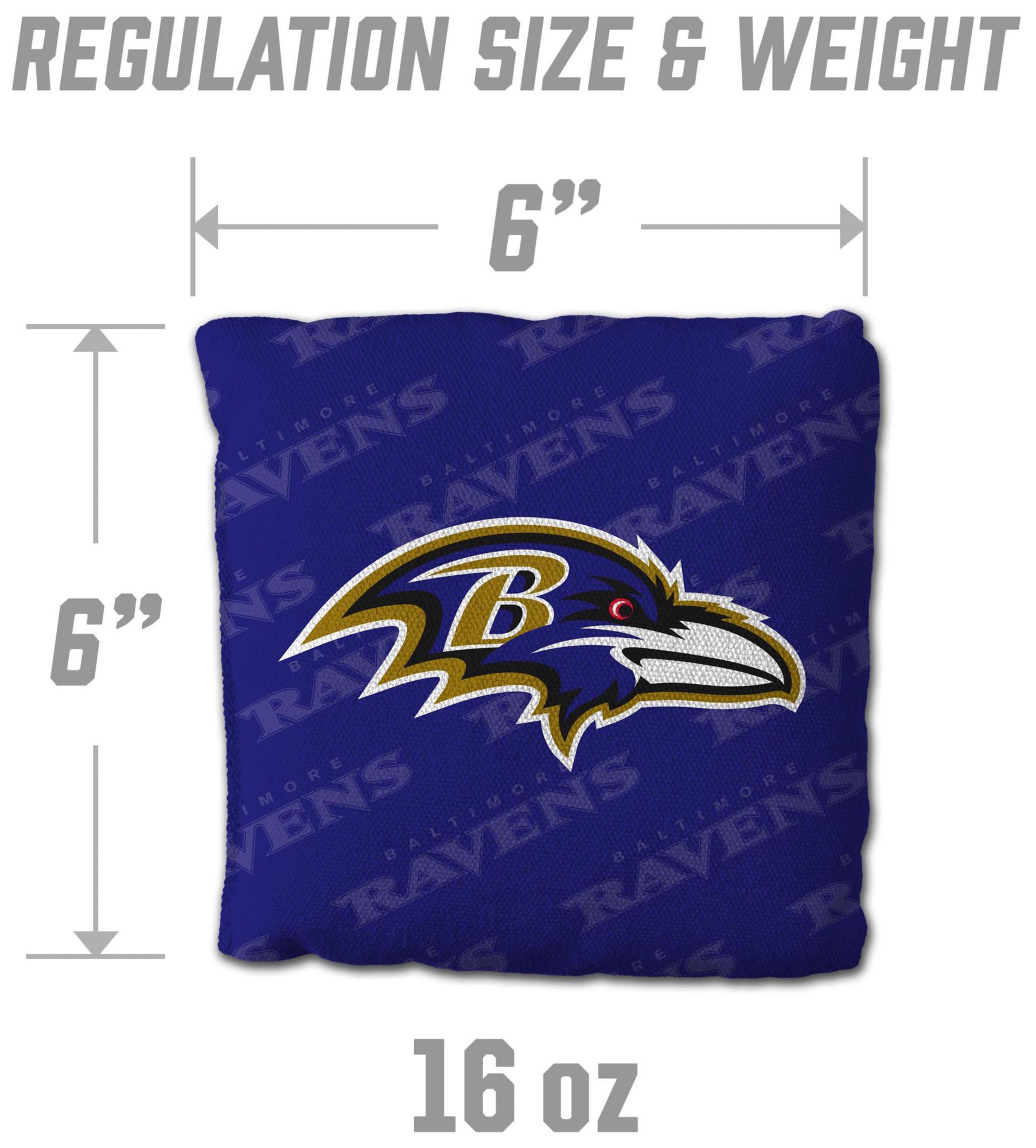 YouTheFan Baltimore Ravens 4-Pack Purple Cornhole Bean Bags product image