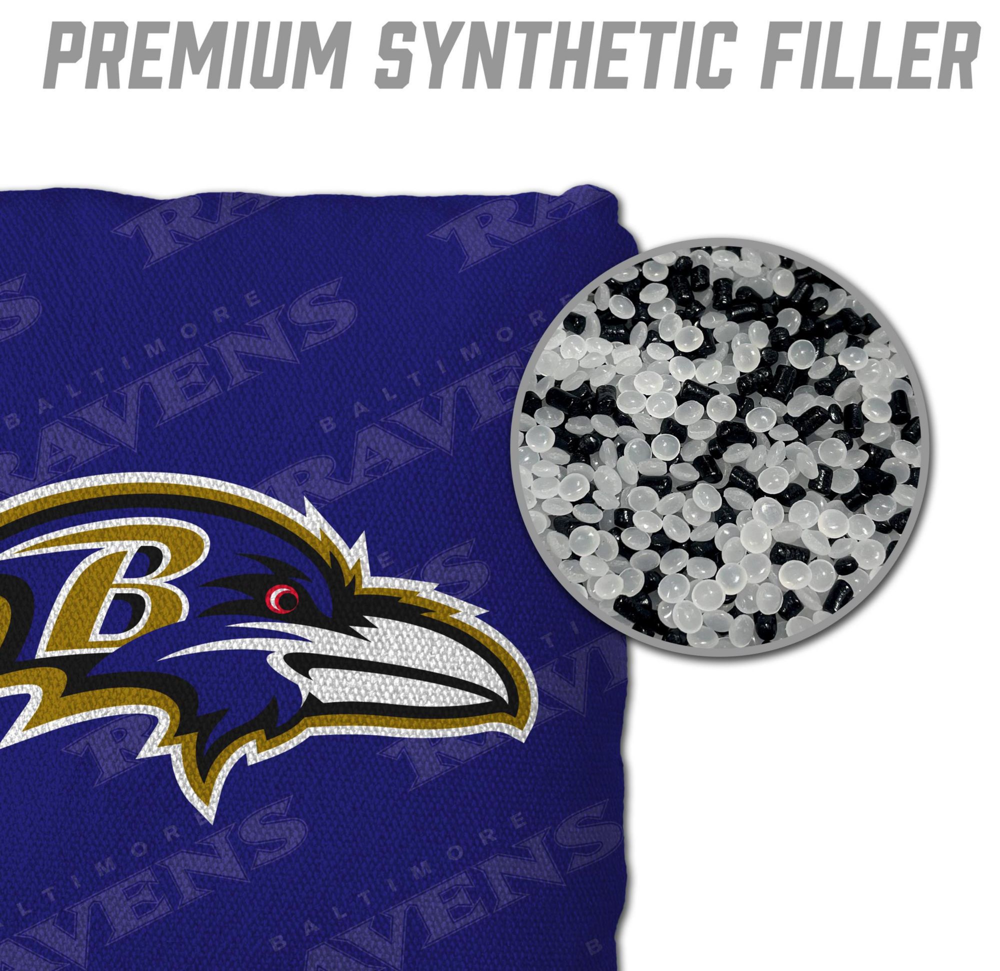 YouTheFan Baltimore Ravens 4-Pack Purple Cornhole Bean Bags product image