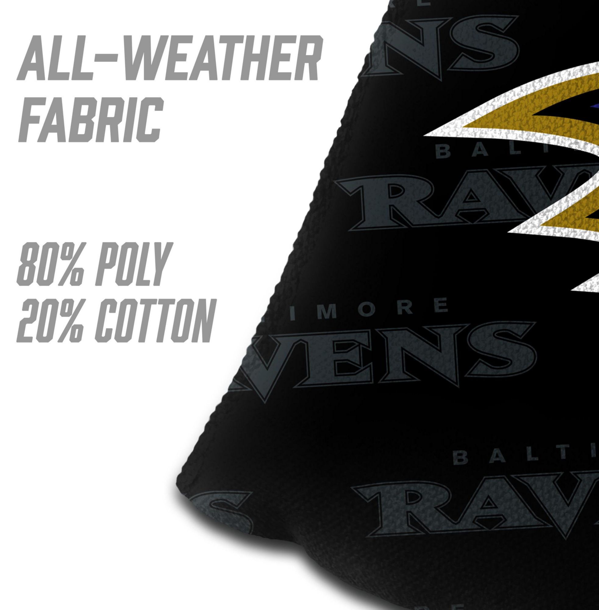 YouTheFan Baltimore Ravens 4-Pack Black Cornhole Bean Bags product image