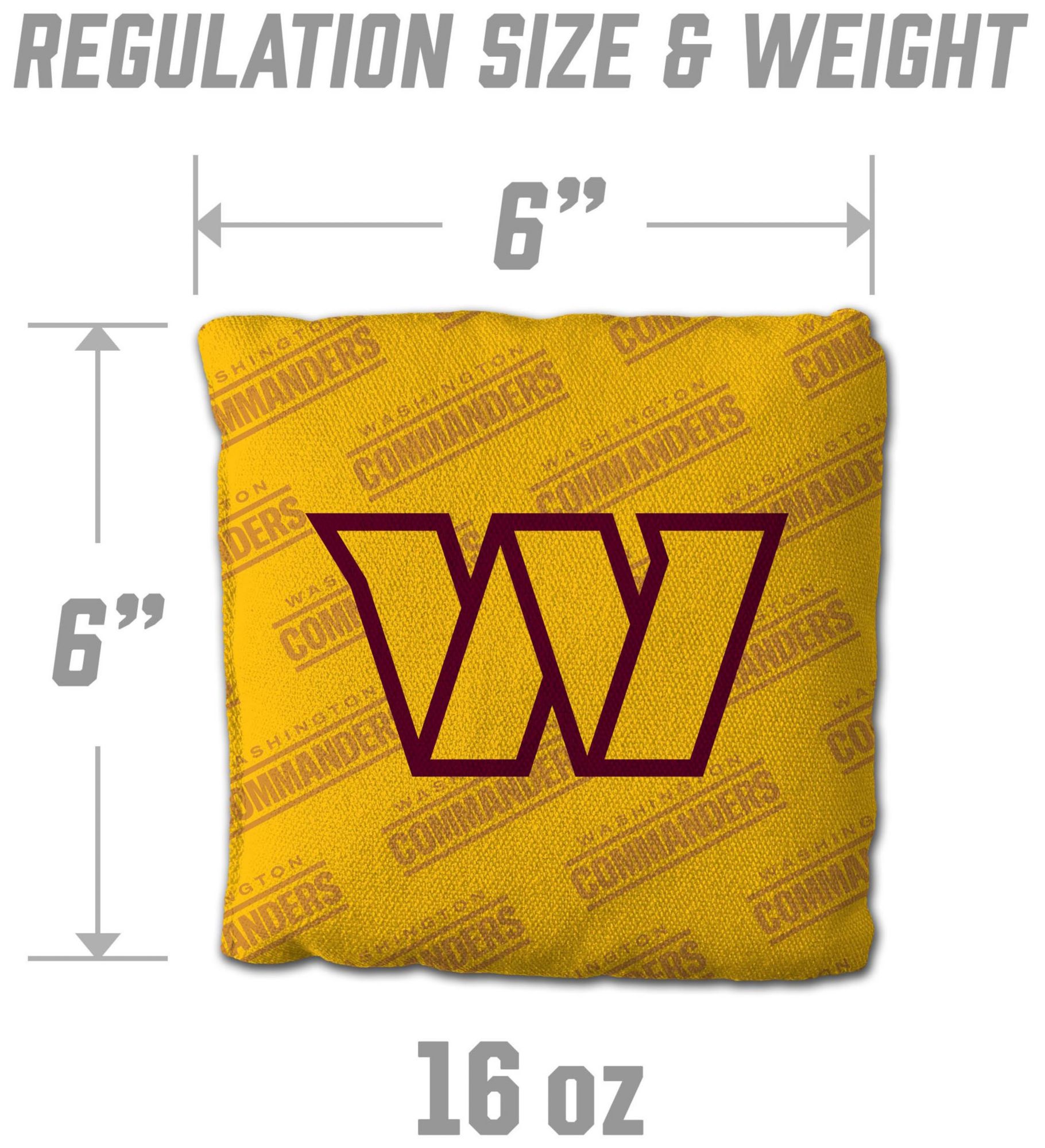YouTheFan Washington Commanders 4-Pack Yellow Cornhole Bean Bags product image