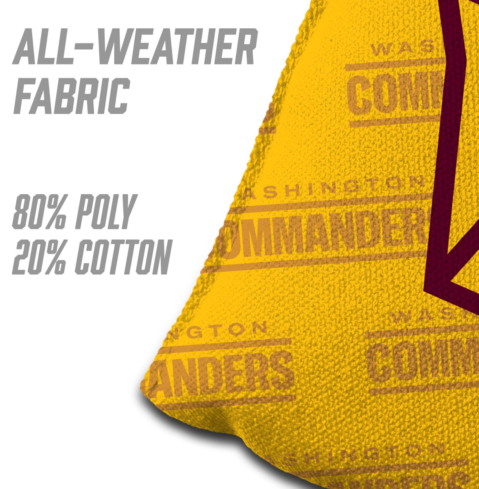 YouTheFan Washington Commanders 4-Pack Yellow Cornhole Bean Bags product image