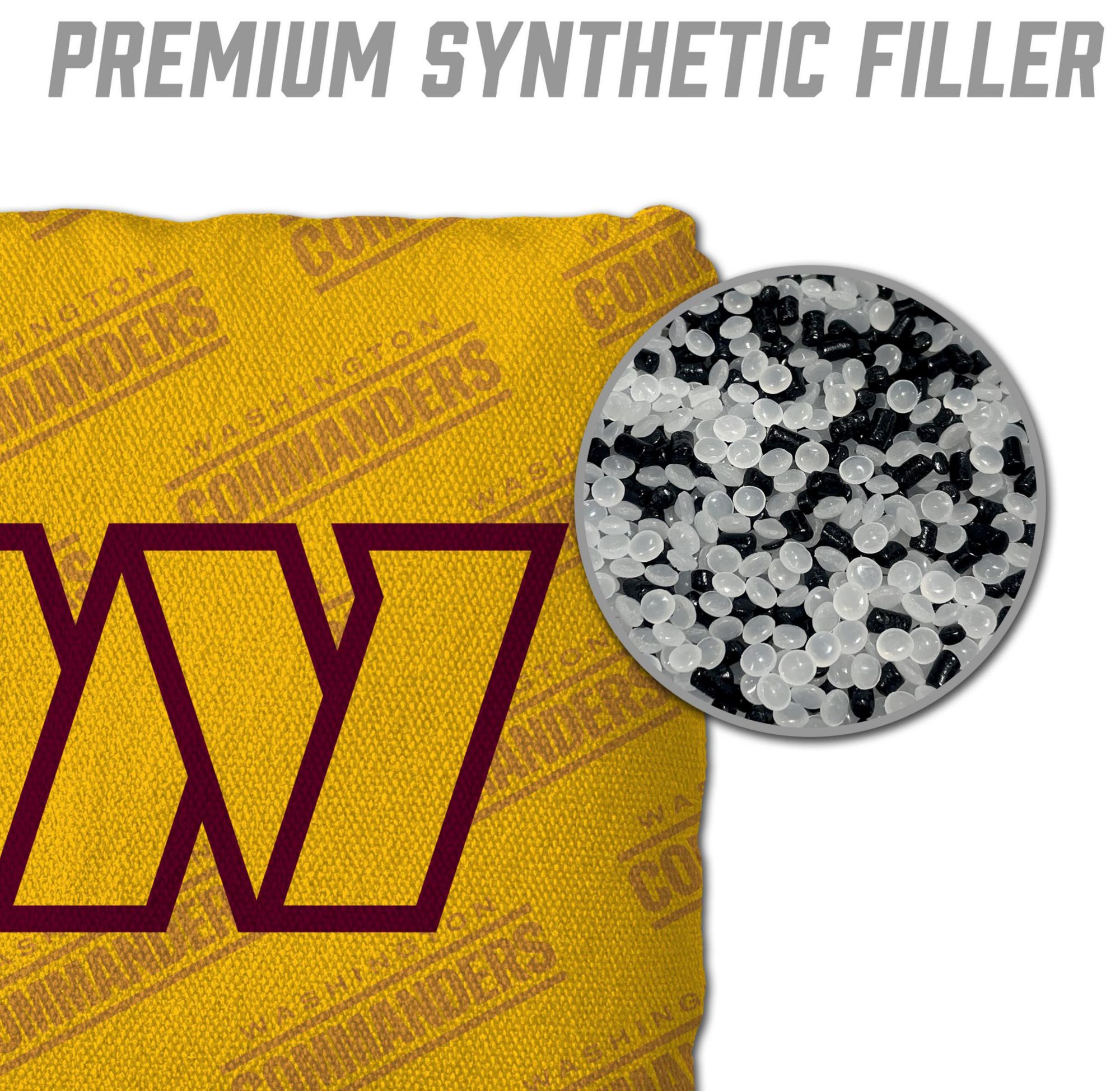 YouTheFan Washington Commanders 4-Pack Yellow Cornhole Bean Bags product image