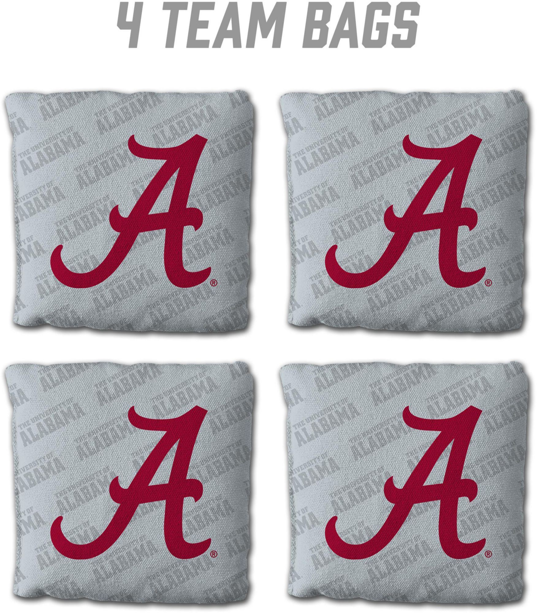 YouTheFan Alabama Crimson Tide Green 4-Pack Cornhole Bean Bag Set product image