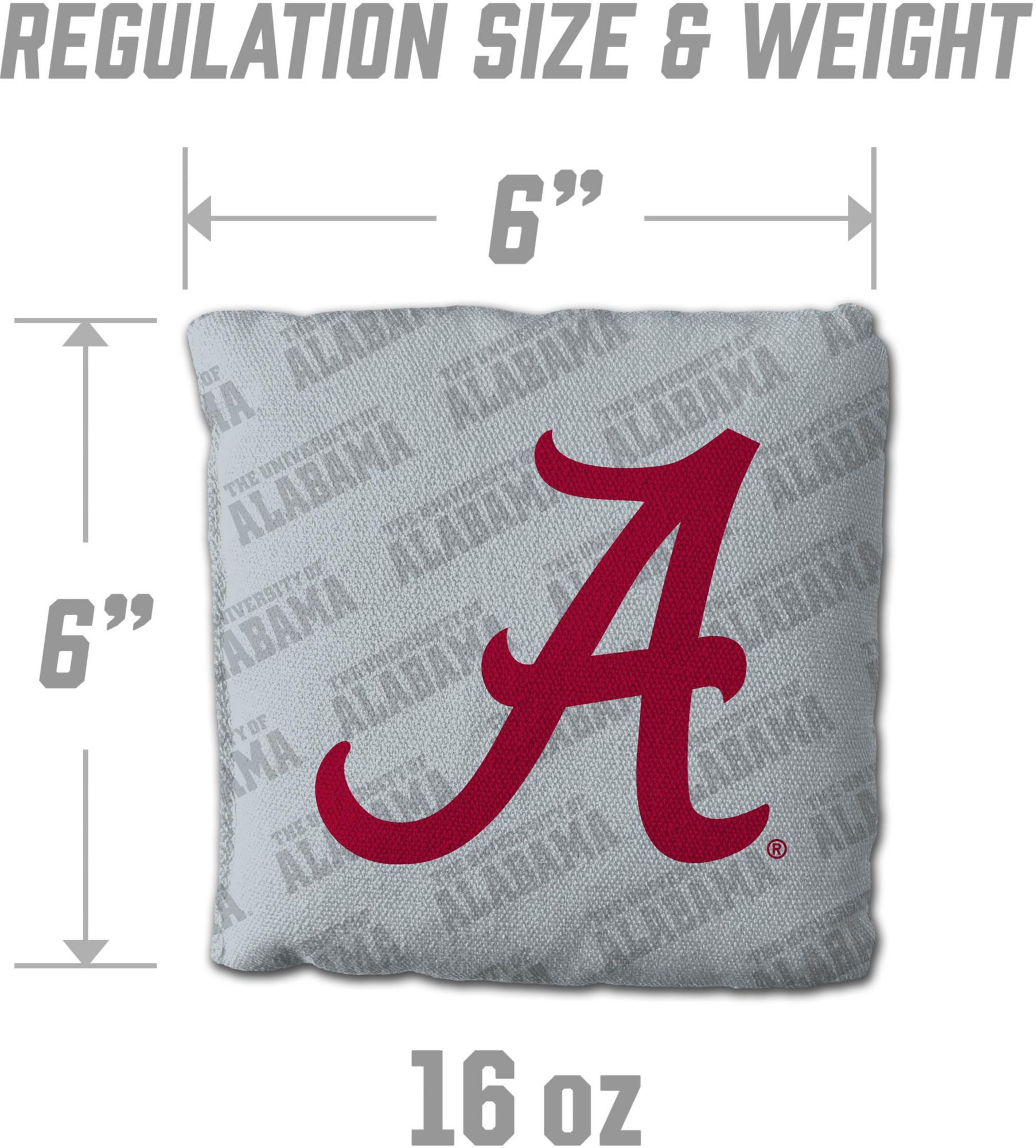 YouTheFan Alabama Crimson Tide Green 4-Pack Cornhole Bean Bag Set product image