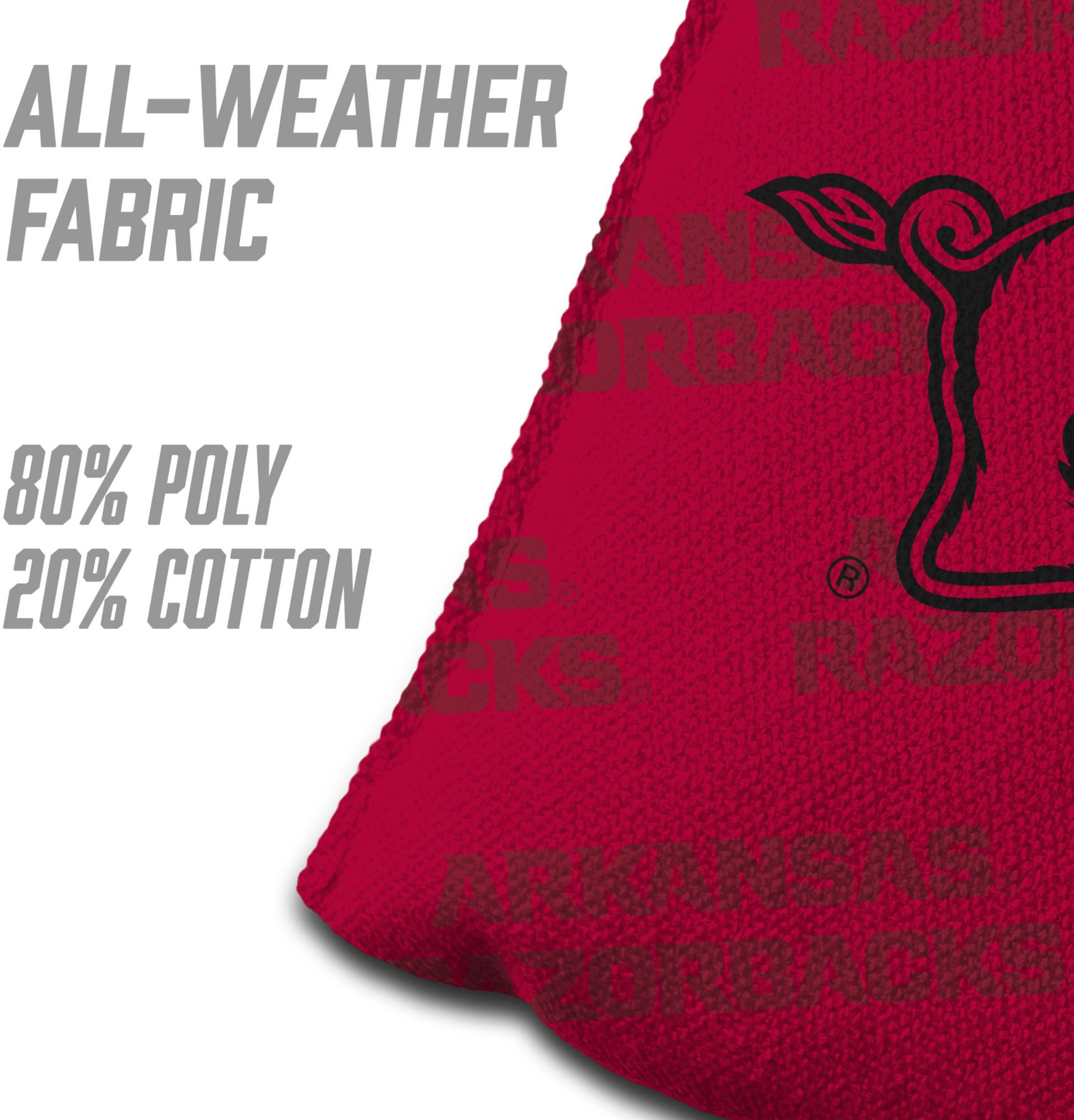 YouTheFan Arkansas Razorbacks Red 4-Pack Cornhole Bean Bag Set product image