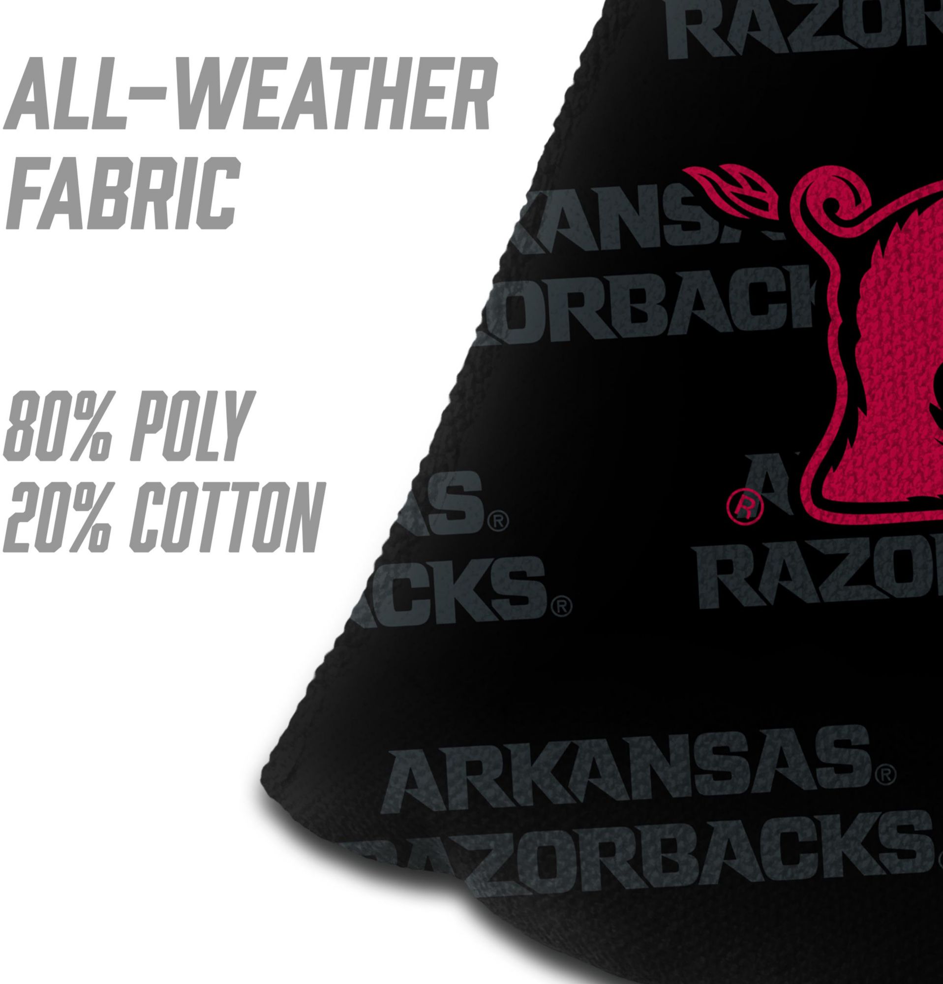 YouTheFan Arkansas Razorbacks Black 4-Pack Cornhole Bean Bag Set product image