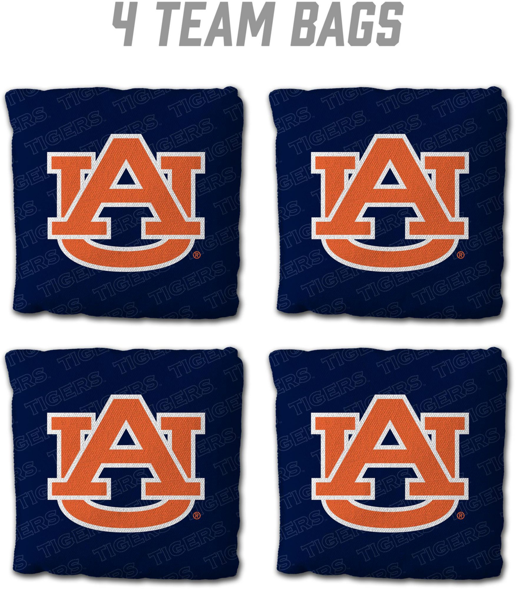 YouTheFan Auburn Tigers Blue 4-Pack Cornhole Bean Bag Set product image