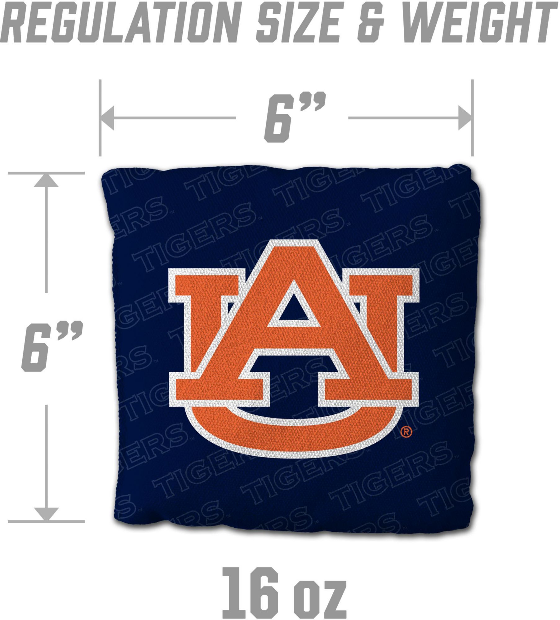 YouTheFan Auburn Tigers Blue 4-Pack Cornhole Bean Bag Set product image