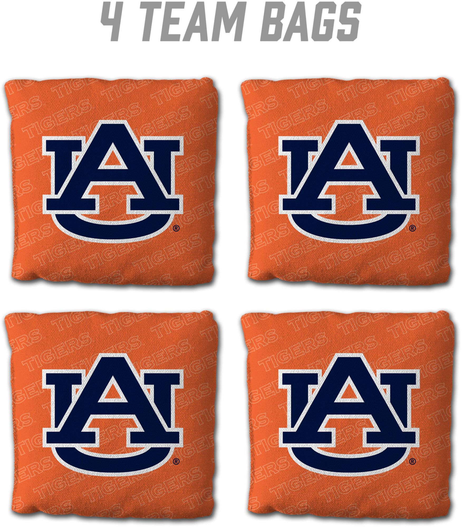 YouTheFan Auburn Tigers Orange 4-Pack Cornhole Bean Bag Set product image