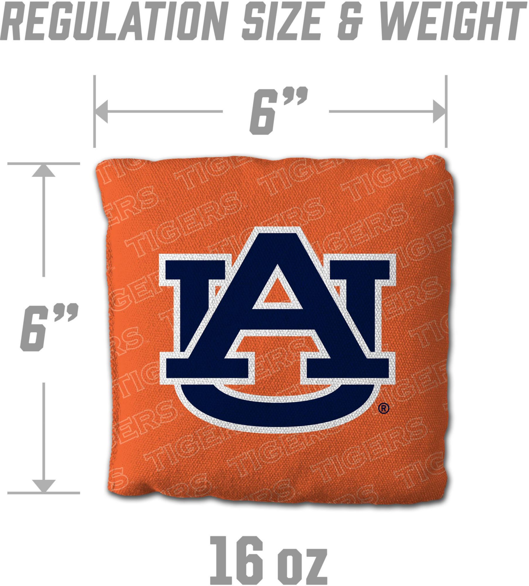 YouTheFan Auburn Tigers Orange 4-Pack Cornhole Bean Bag Set product image