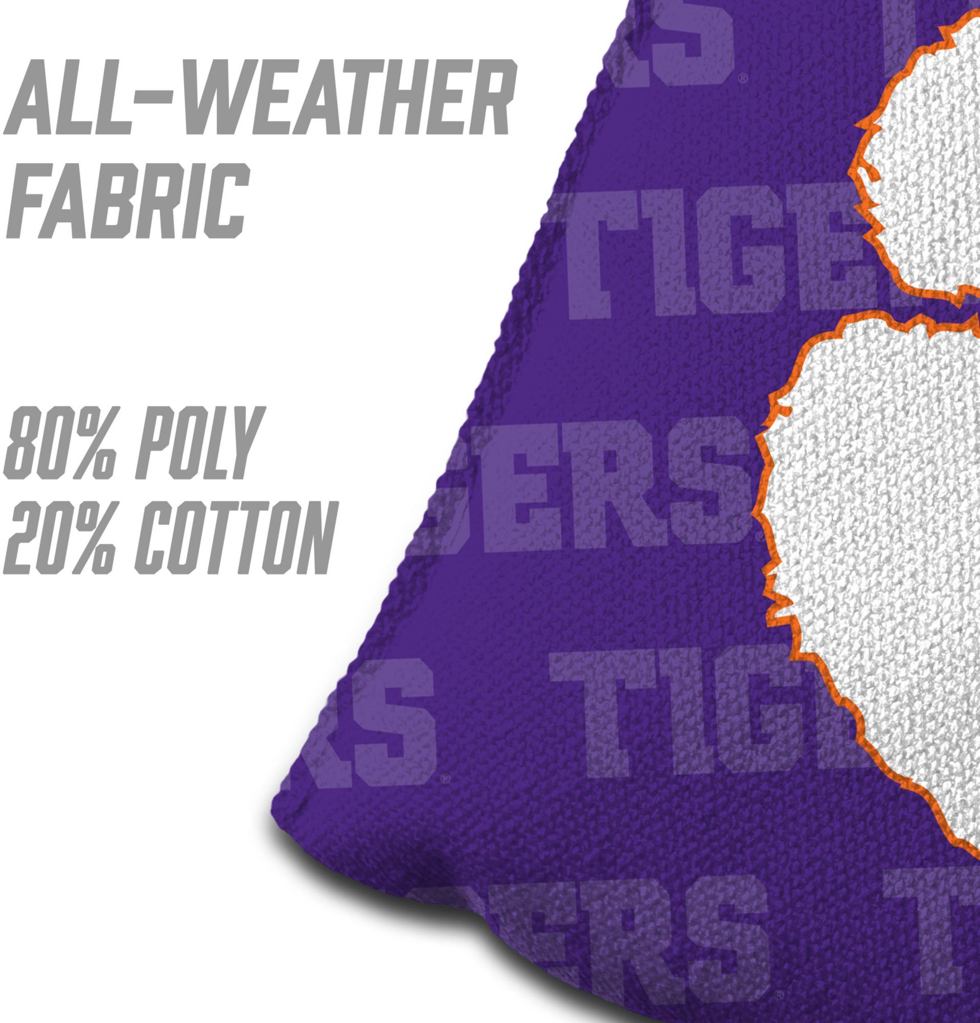 YouTheFan Clemson Tigers Purple 4-Pack Cornhole Bean Bag Set product image