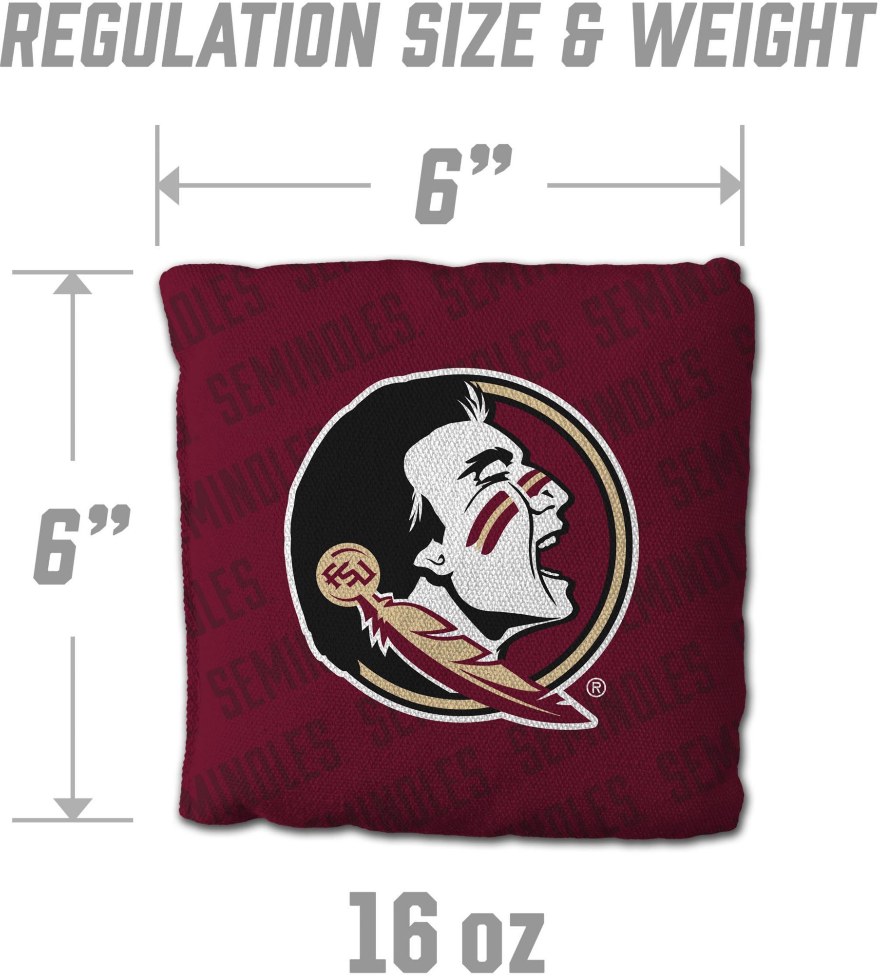YouTheFan Florida State Seminoles Maroon 4-Pack Cornhole Bean Bag Set product image