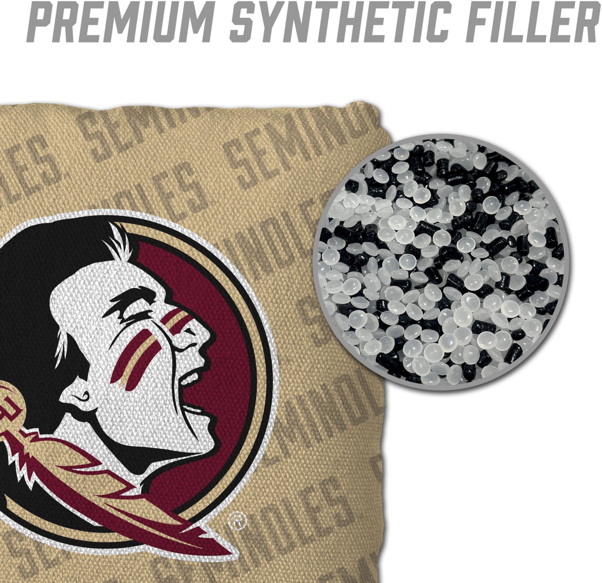 YouTheFan Florida State Seminoles Gold 4-Pack Cornhole Bean Bag Set product image