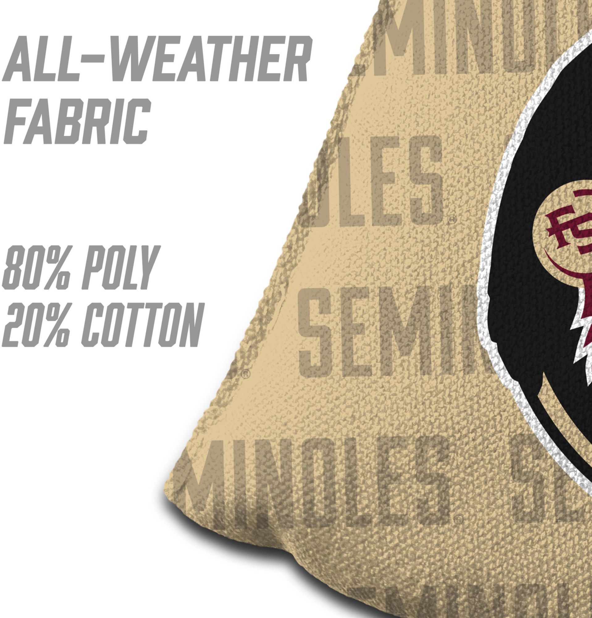 YouTheFan Florida State Seminoles Gold 4-Pack Cornhole Bean Bag Set product image