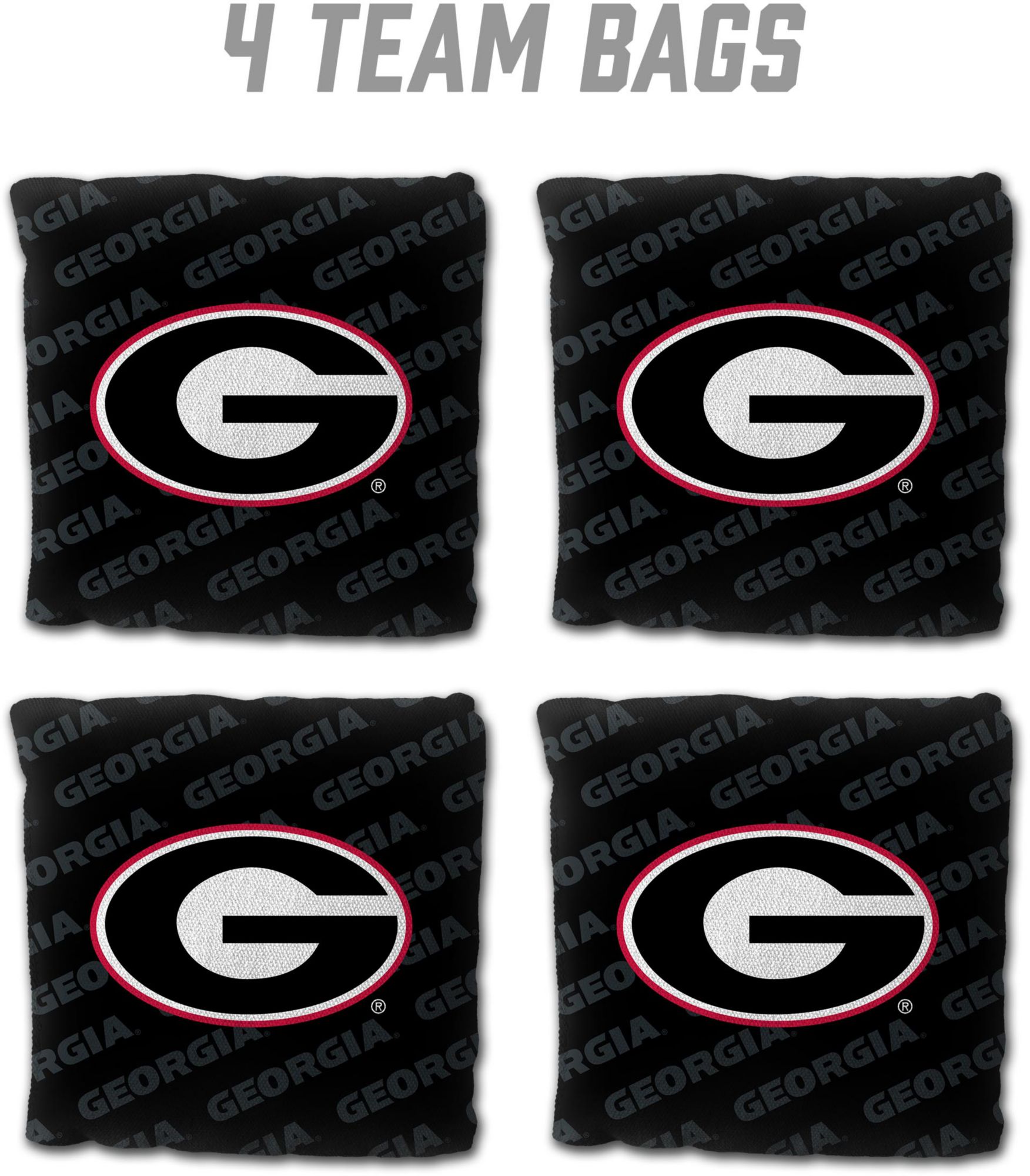 YouTheFan Georgia Bulldogs Black 4-Pack Cornhole Bean Bag Set product image