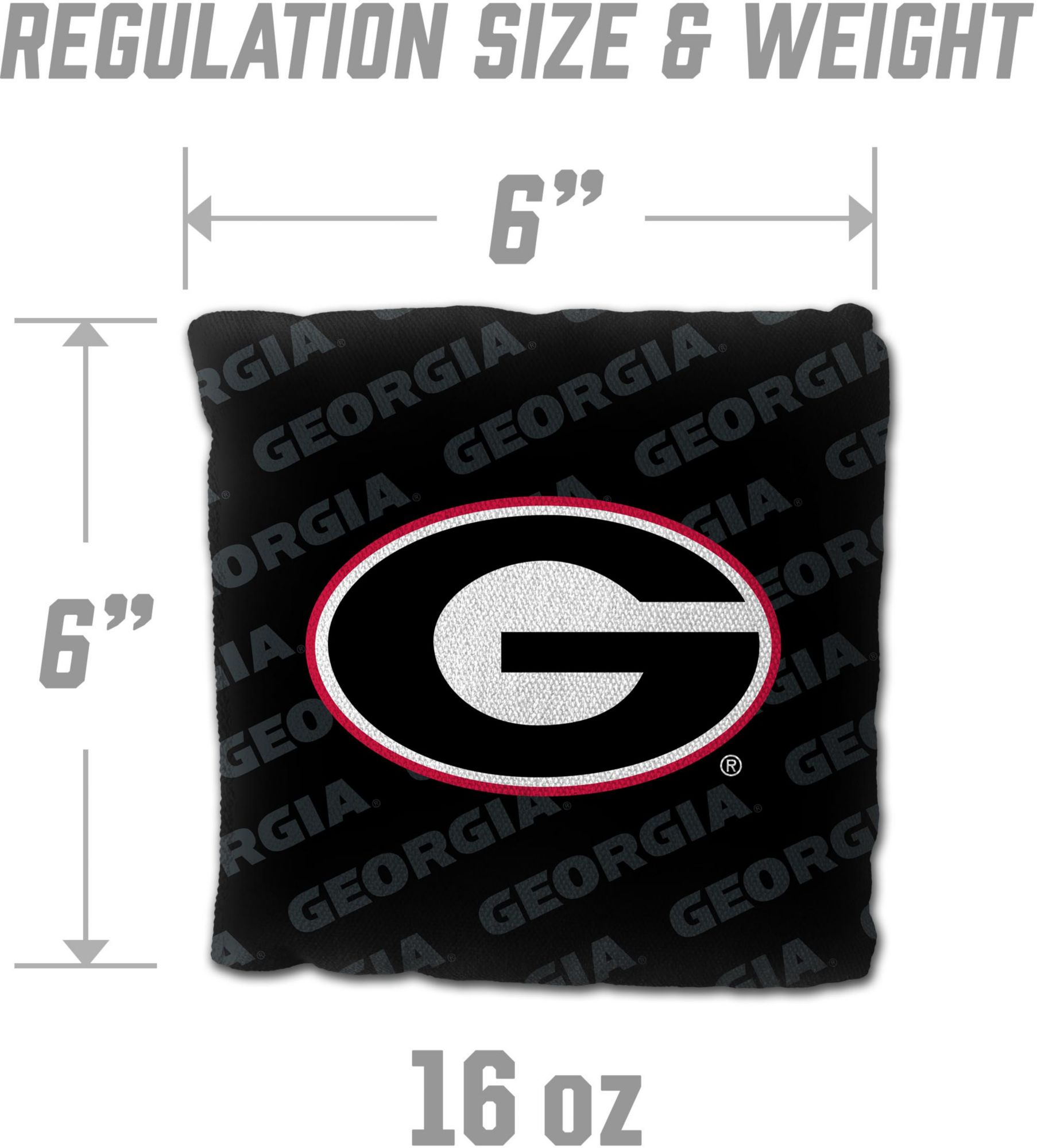 YouTheFan Georgia Bulldogs Black 4-Pack Cornhole Bean Bag Set product image