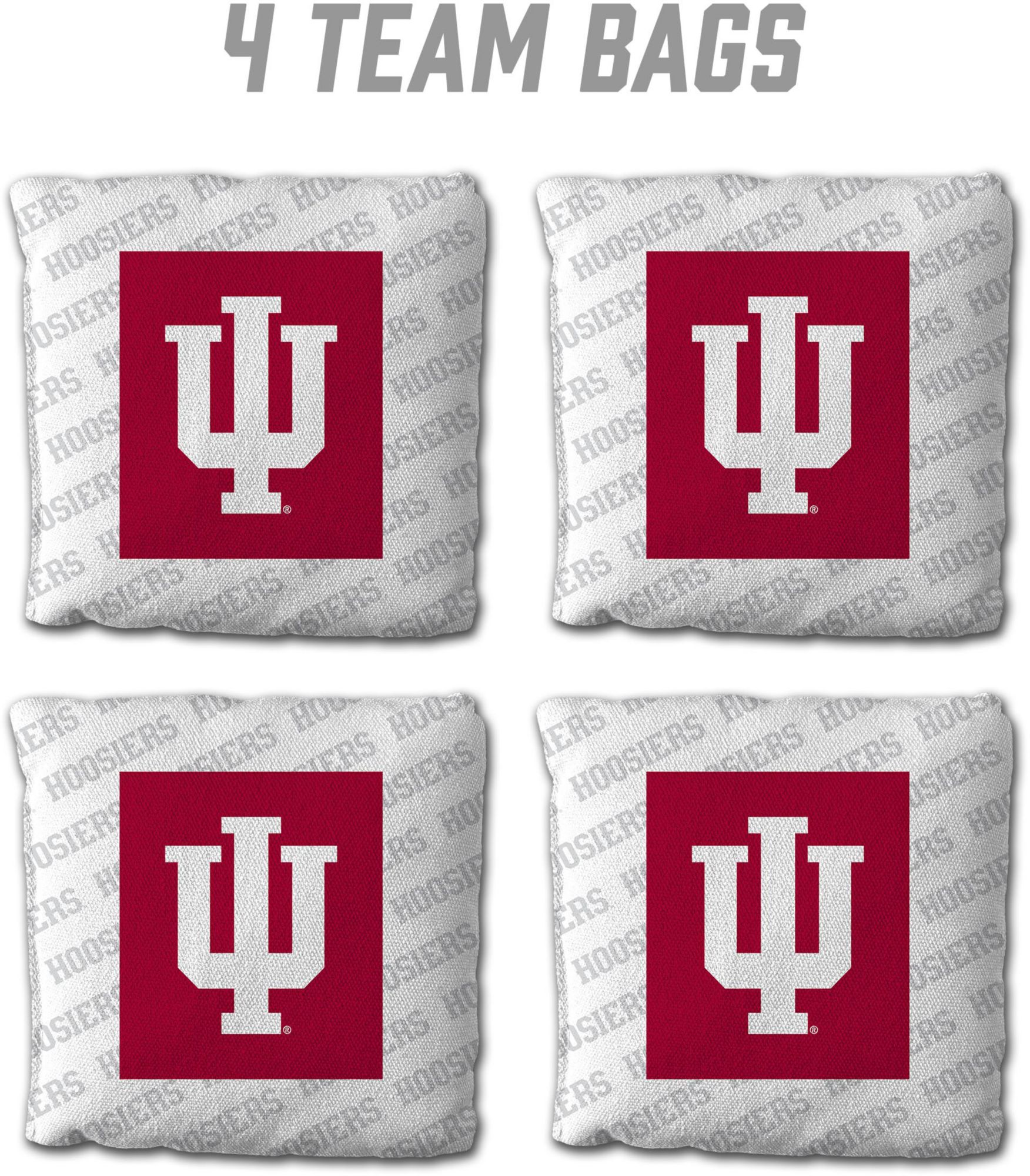 YouTheFan Indiana Hoosiers White 4-Pack Cornhole Bean Bag Set product image