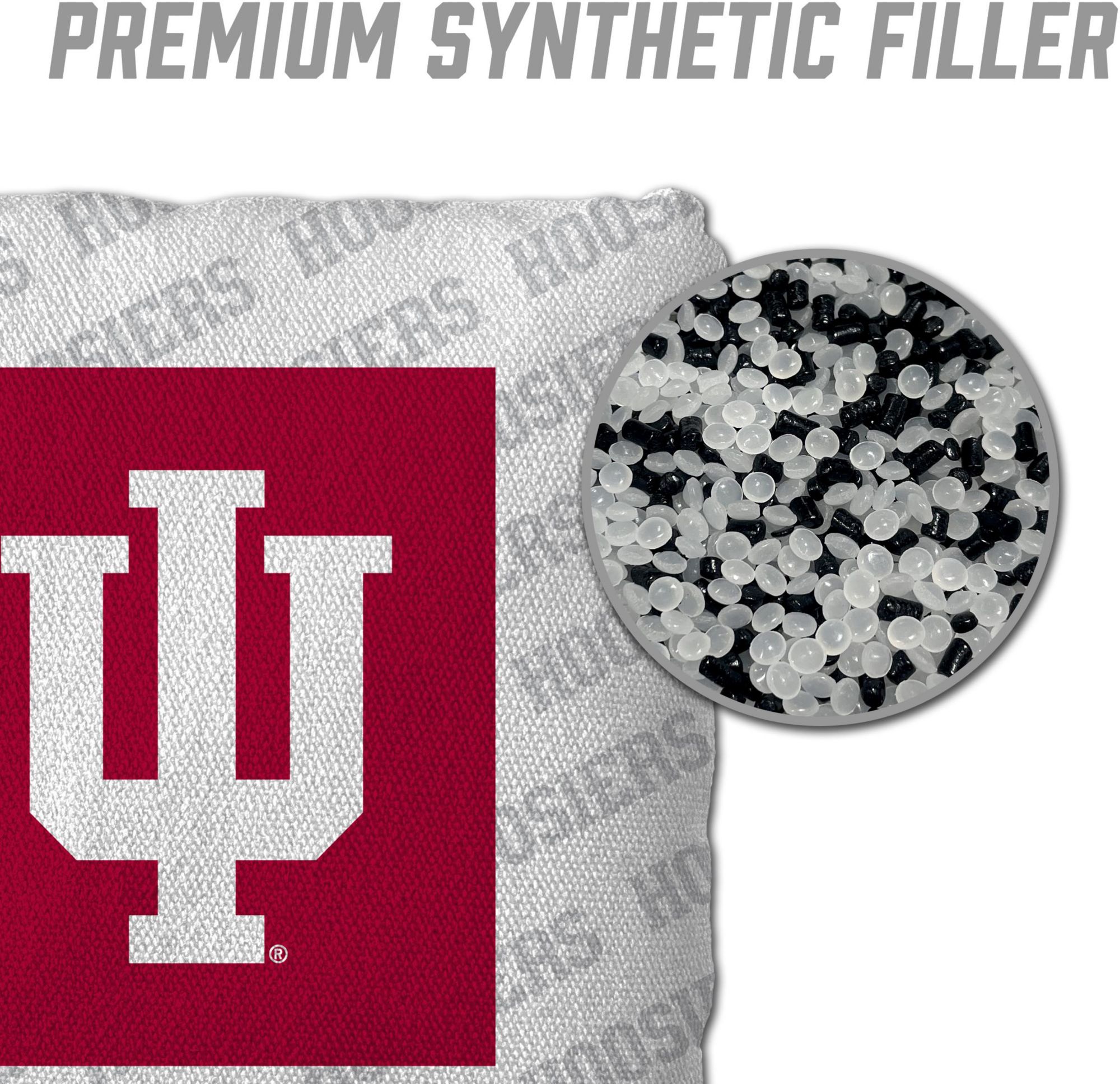 YouTheFan Indiana Hoosiers White 4-Pack Cornhole Bean Bag Set product image