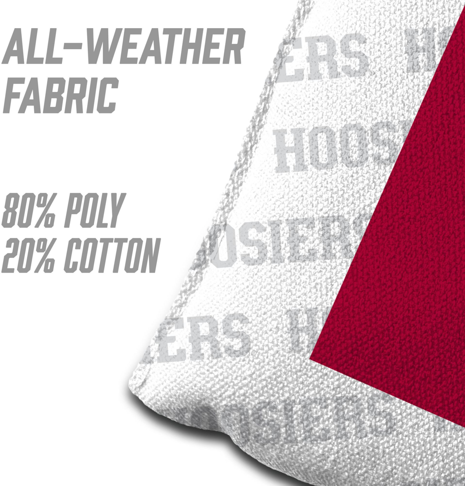 YouTheFan Indiana Hoosiers White 4-Pack Cornhole Bean Bag Set product image