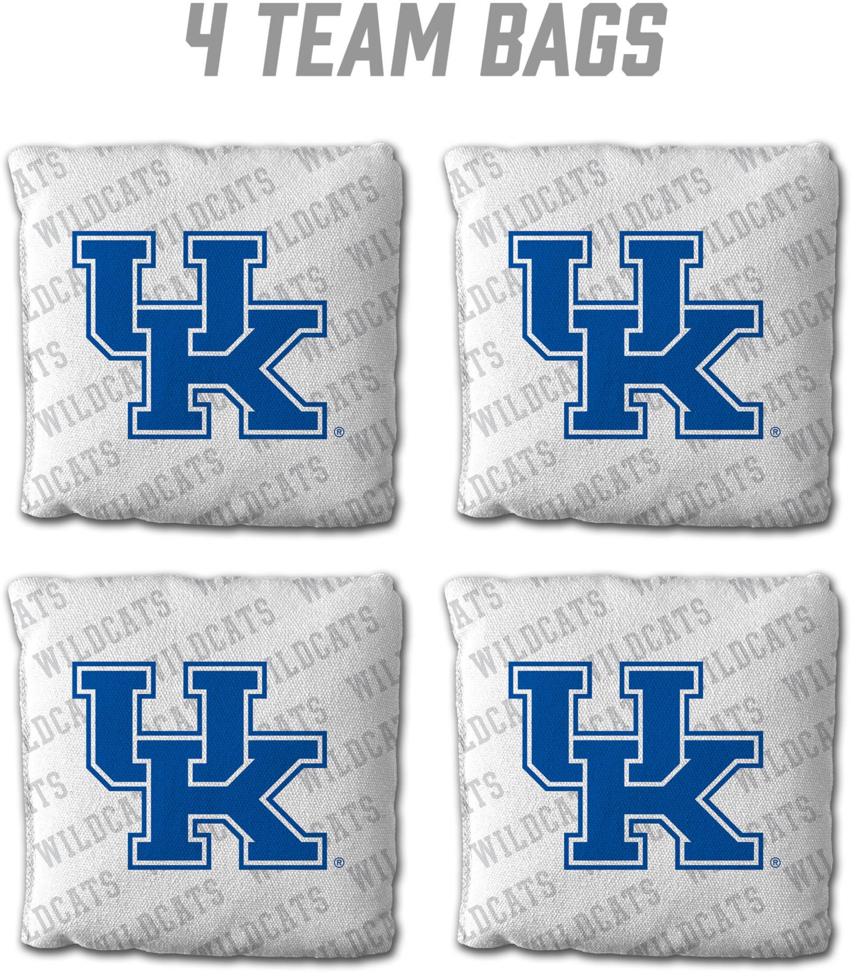 YouTheFan Kentucky Wildcats White 4-Pack Cornhole Bean Bag Set product image