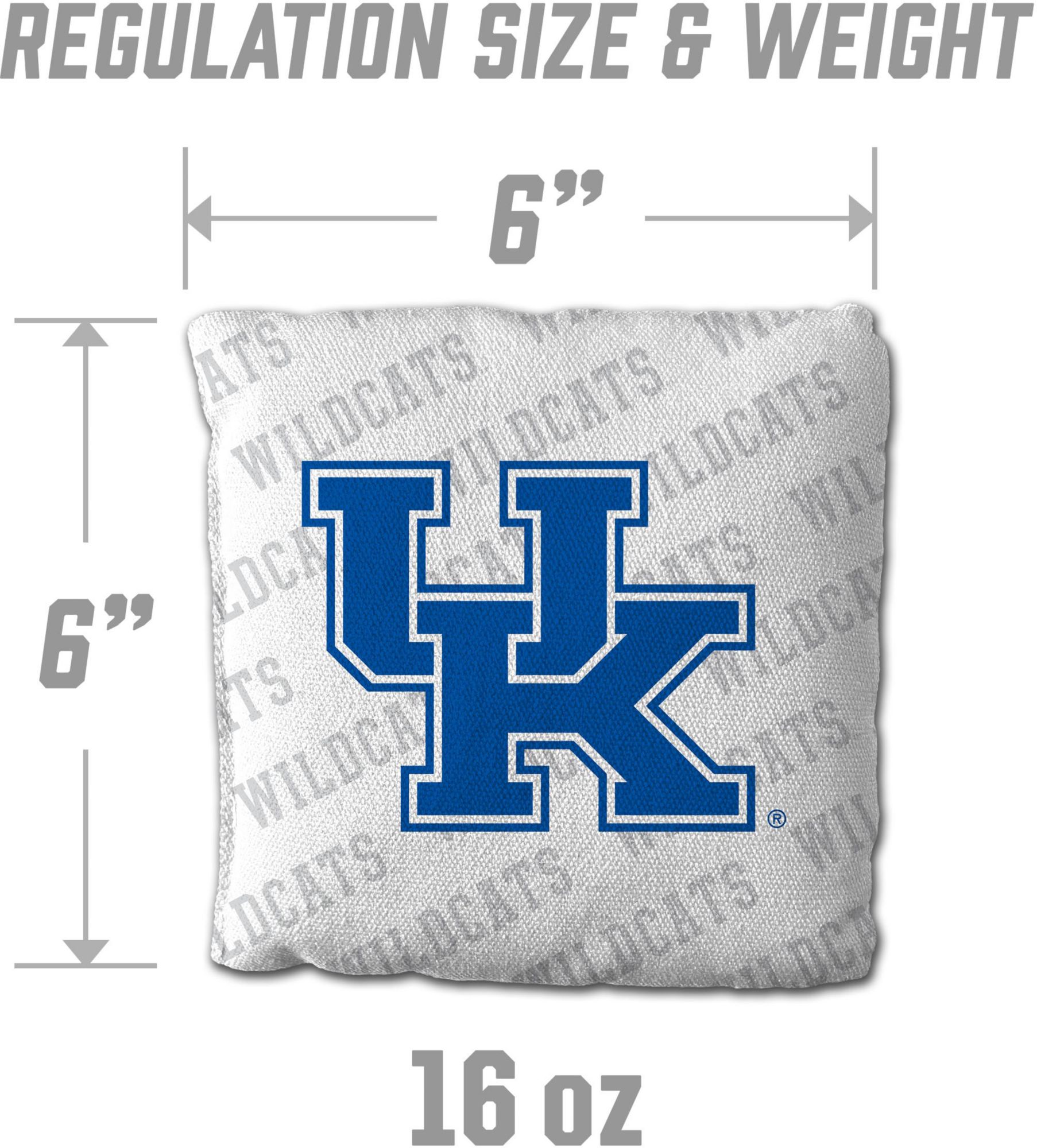 YouTheFan Kentucky Wildcats White 4-Pack Cornhole Bean Bag Set product image
