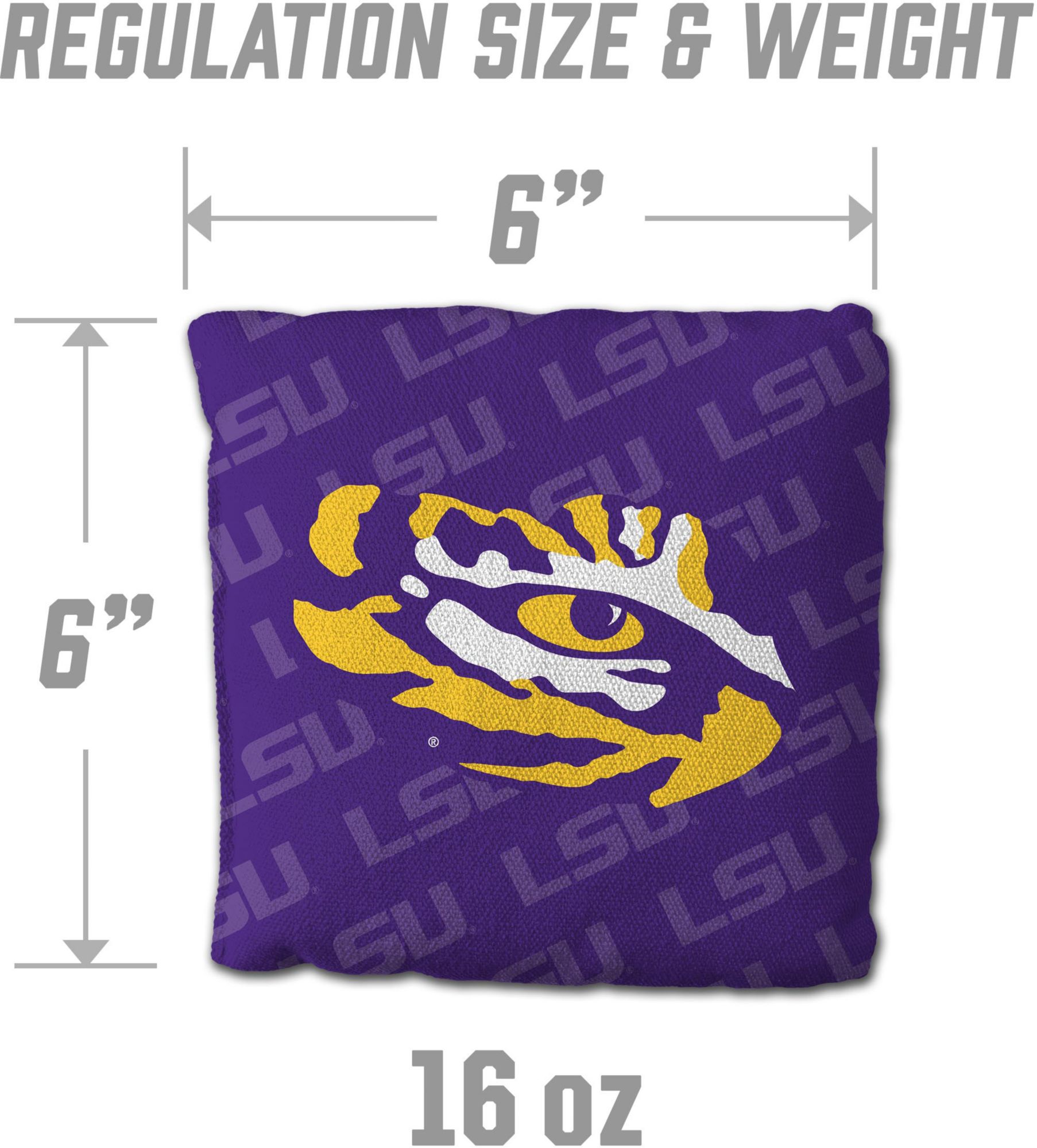 YouTheFan LSU Tigers Purple 4-Pack Cornhole Bean Bag Set product image