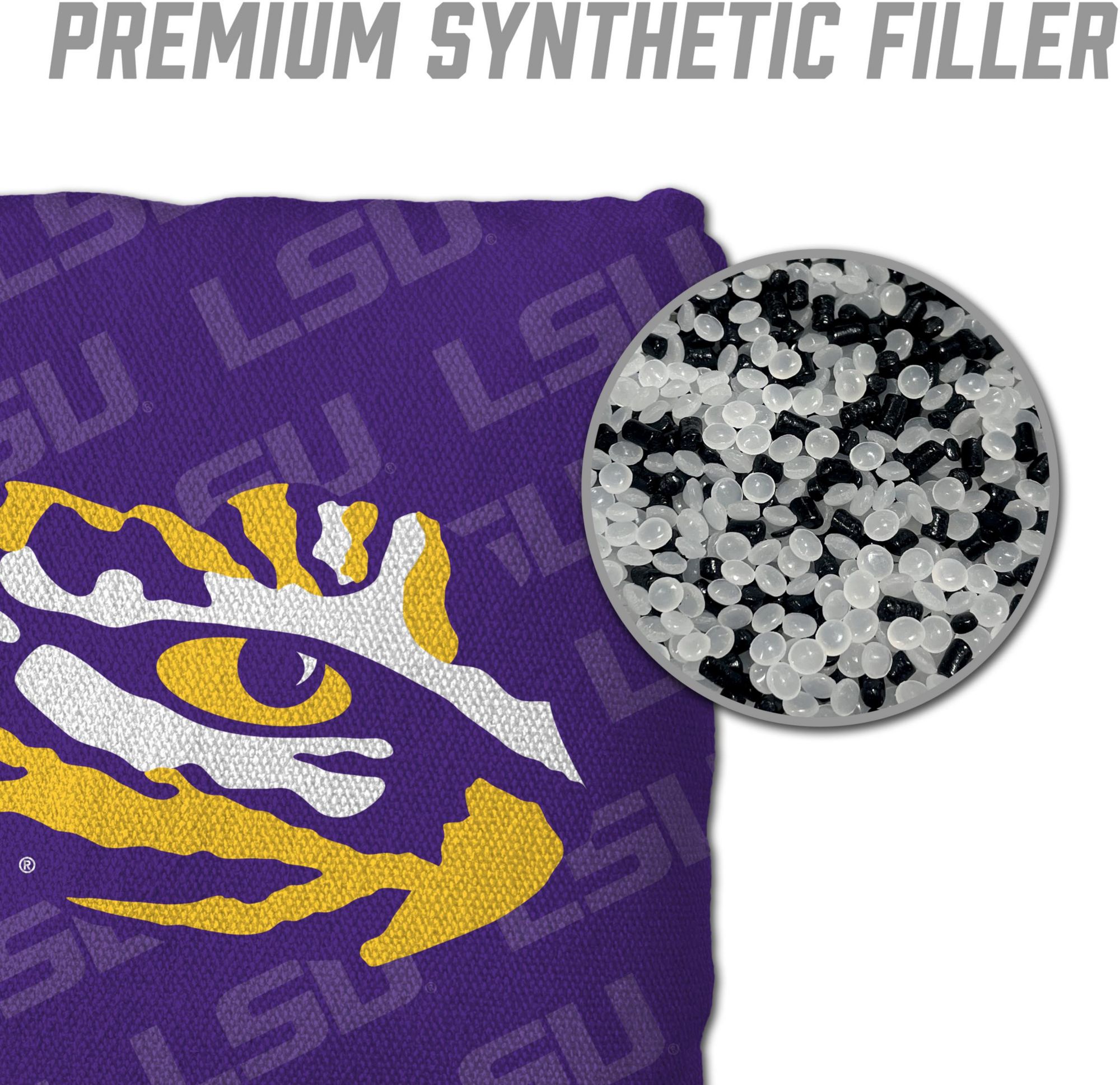 YouTheFan LSU Tigers Purple 4-Pack Cornhole Bean Bag Set product image