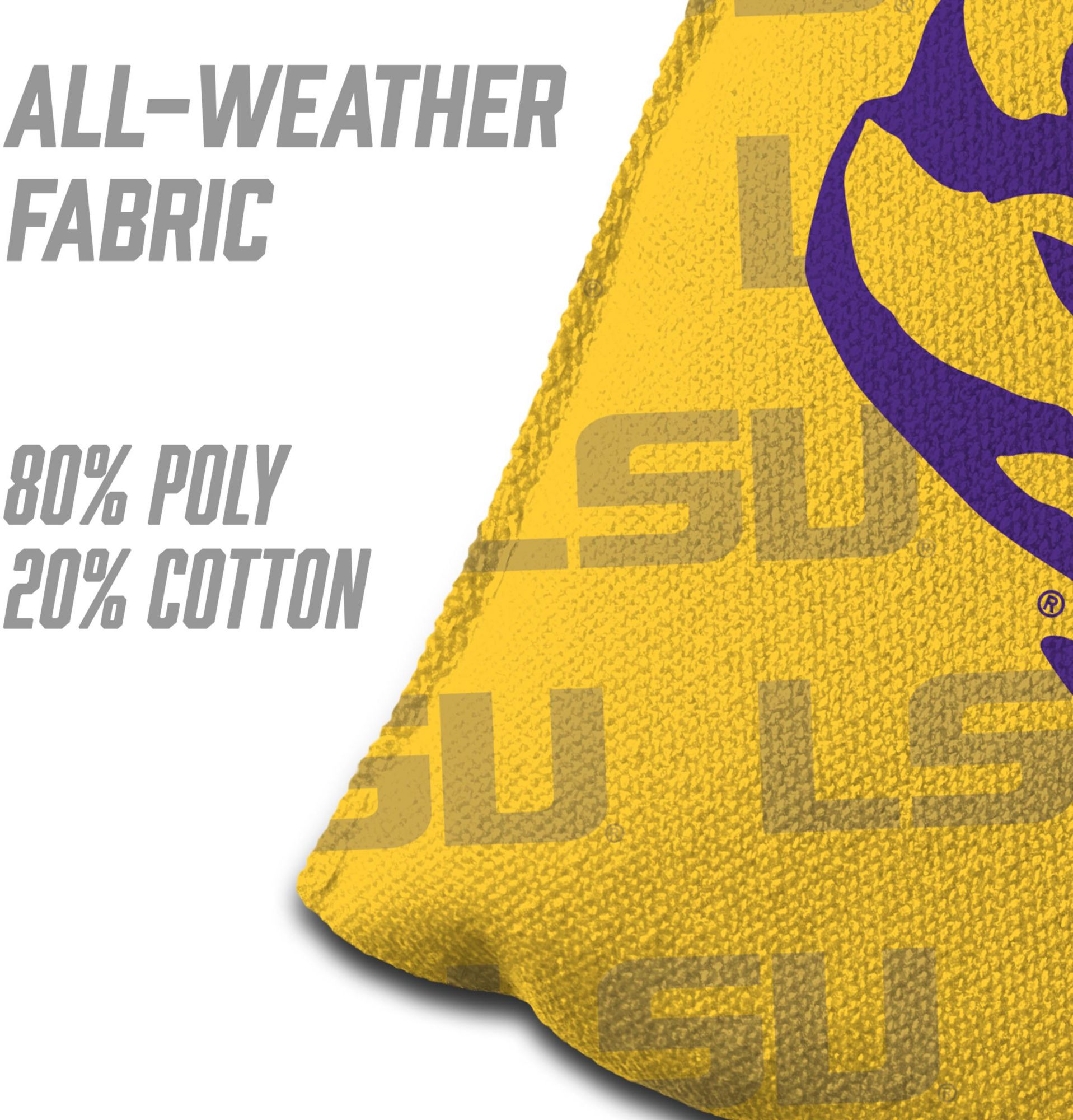 YouTheFan LSU Tigers Yellow 4-Pack Cornhole Bean Bag Set product image