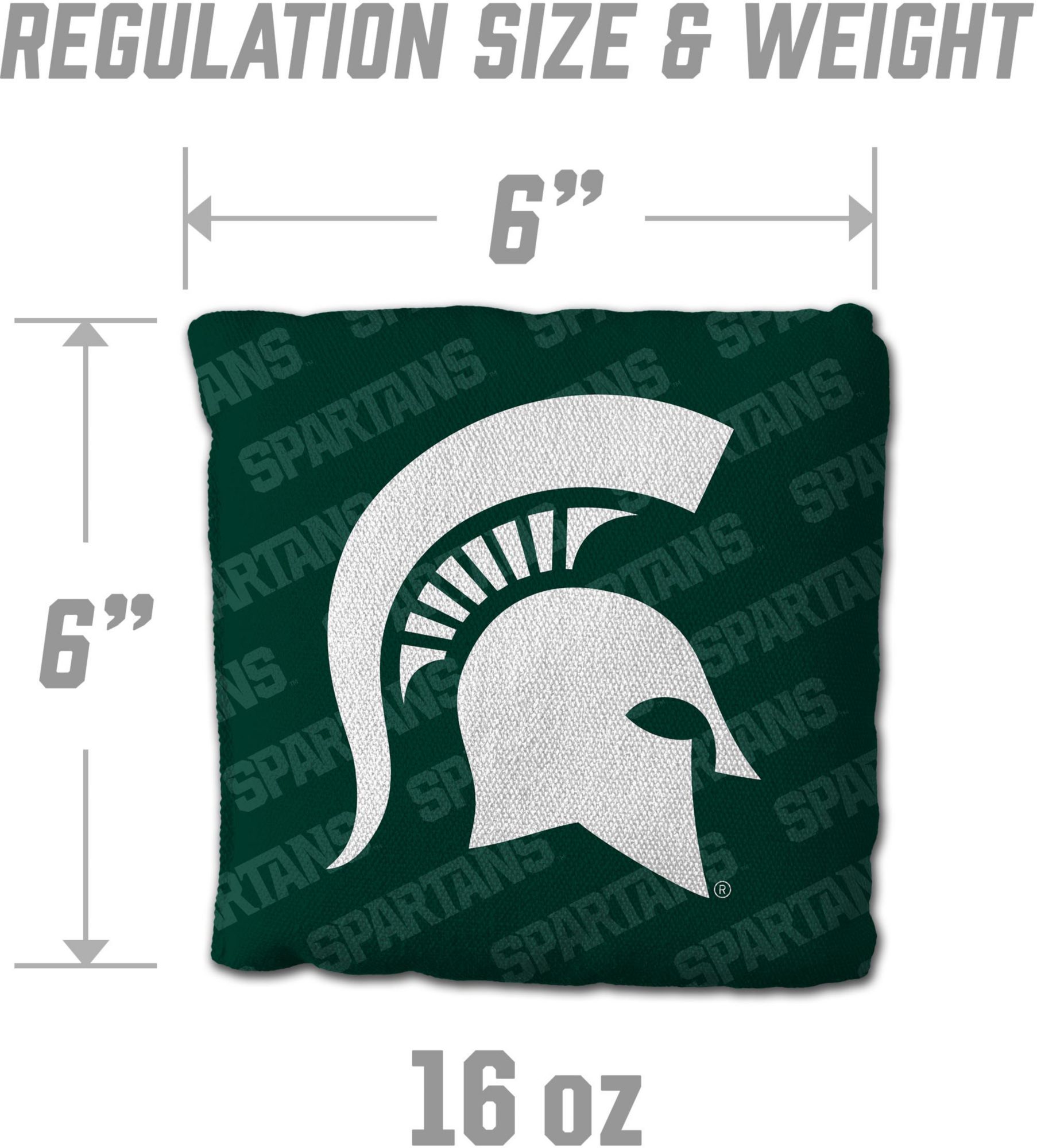 YouTheFan Michigan State Spartans Green 4-Pack Cornhole Bean Bag Set product image