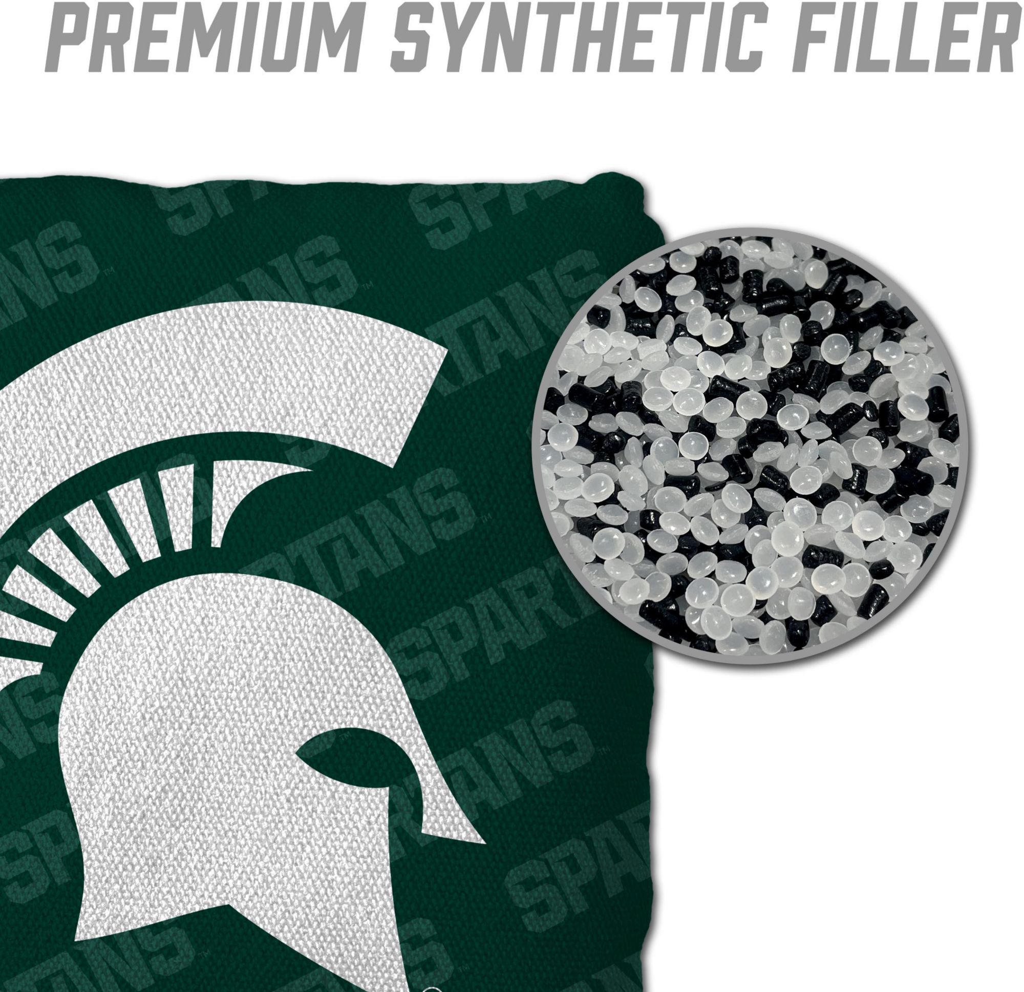 YouTheFan Michigan State Spartans Green 4-Pack Cornhole Bean Bag Set product image