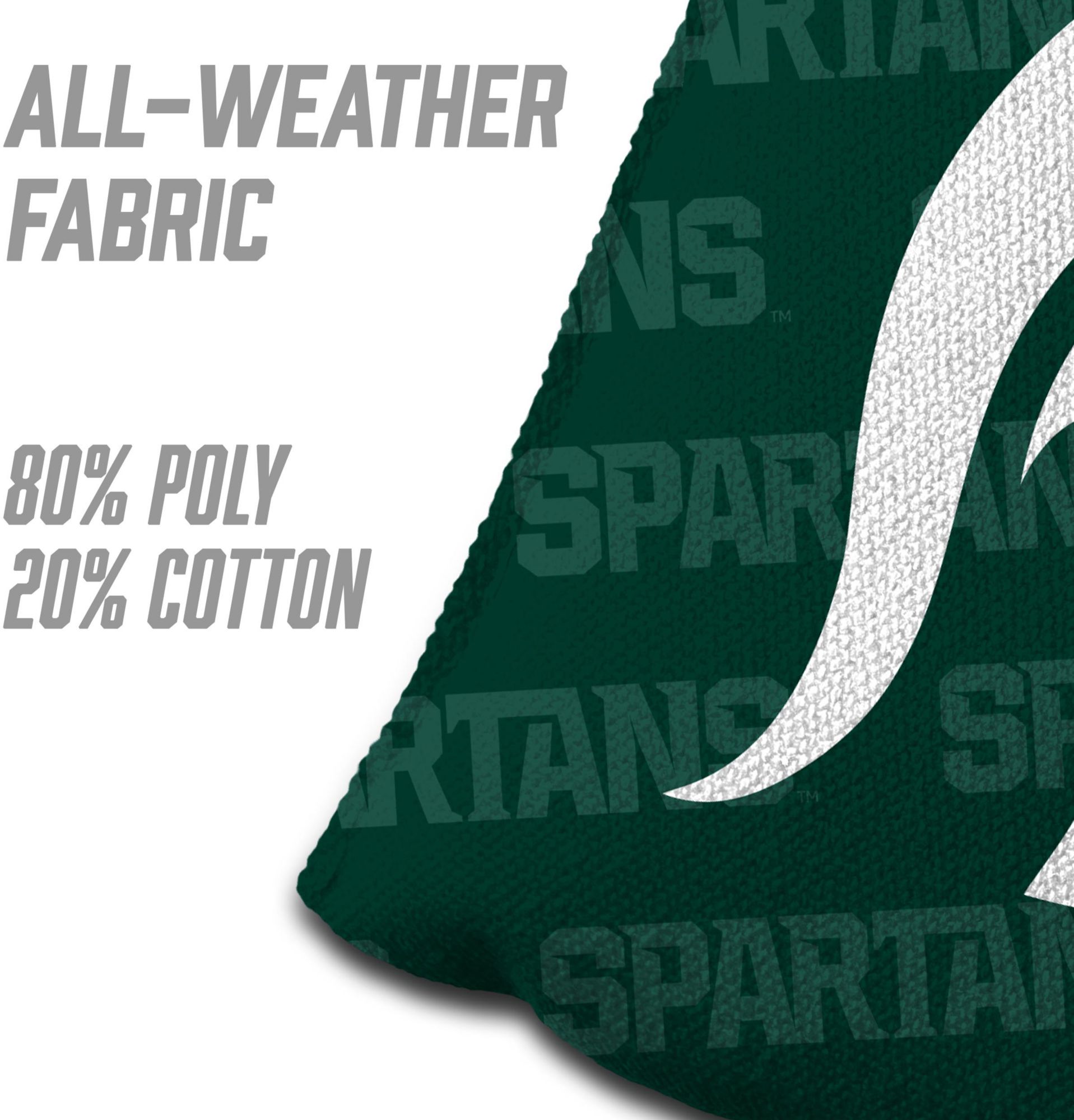 YouTheFan Michigan State Spartans Green 4-Pack Cornhole Bean Bag Set product image