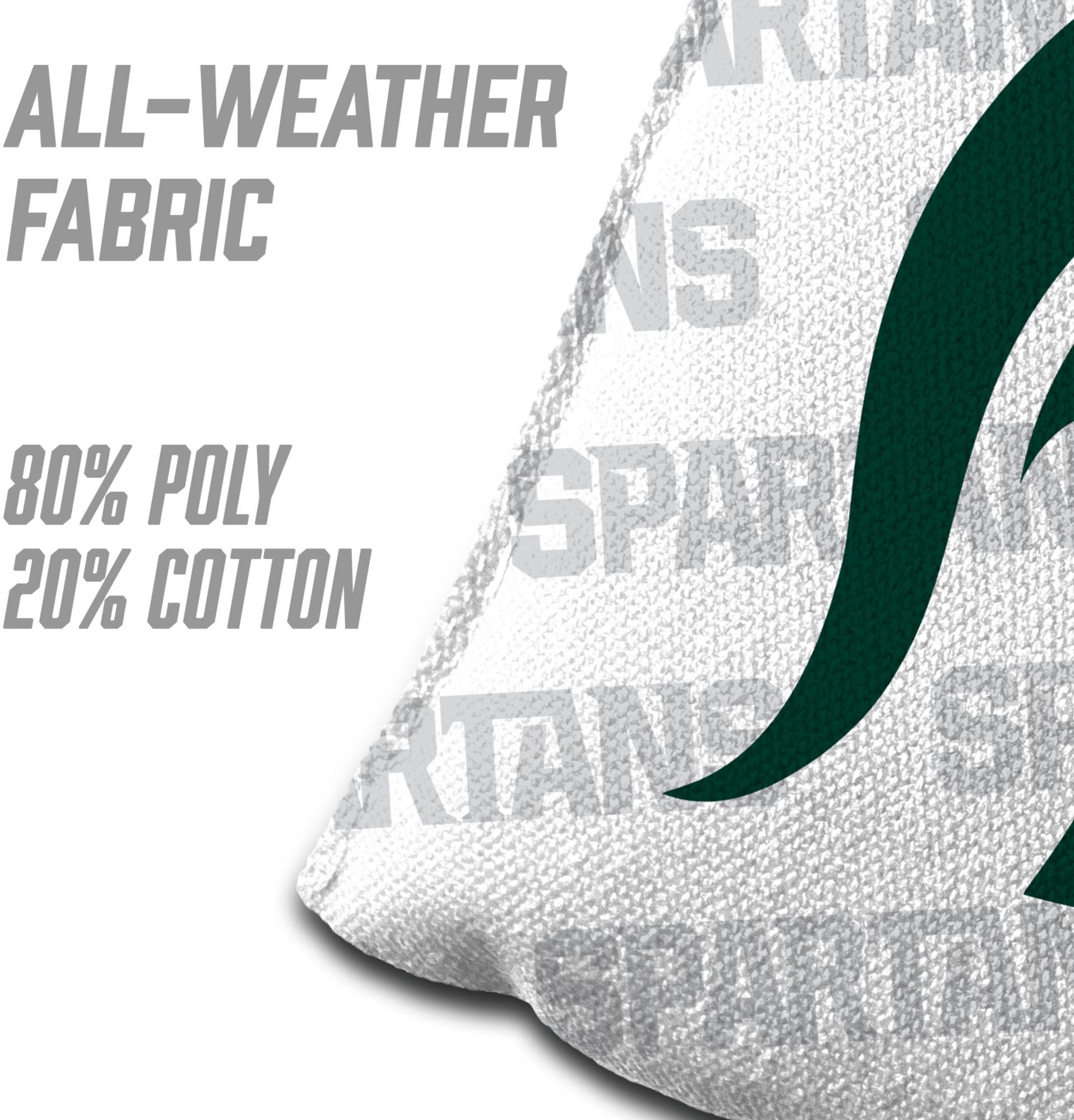 YouTheFan Michigan State Spartans White 4-Pack Cornhole Bean Bag Set product image