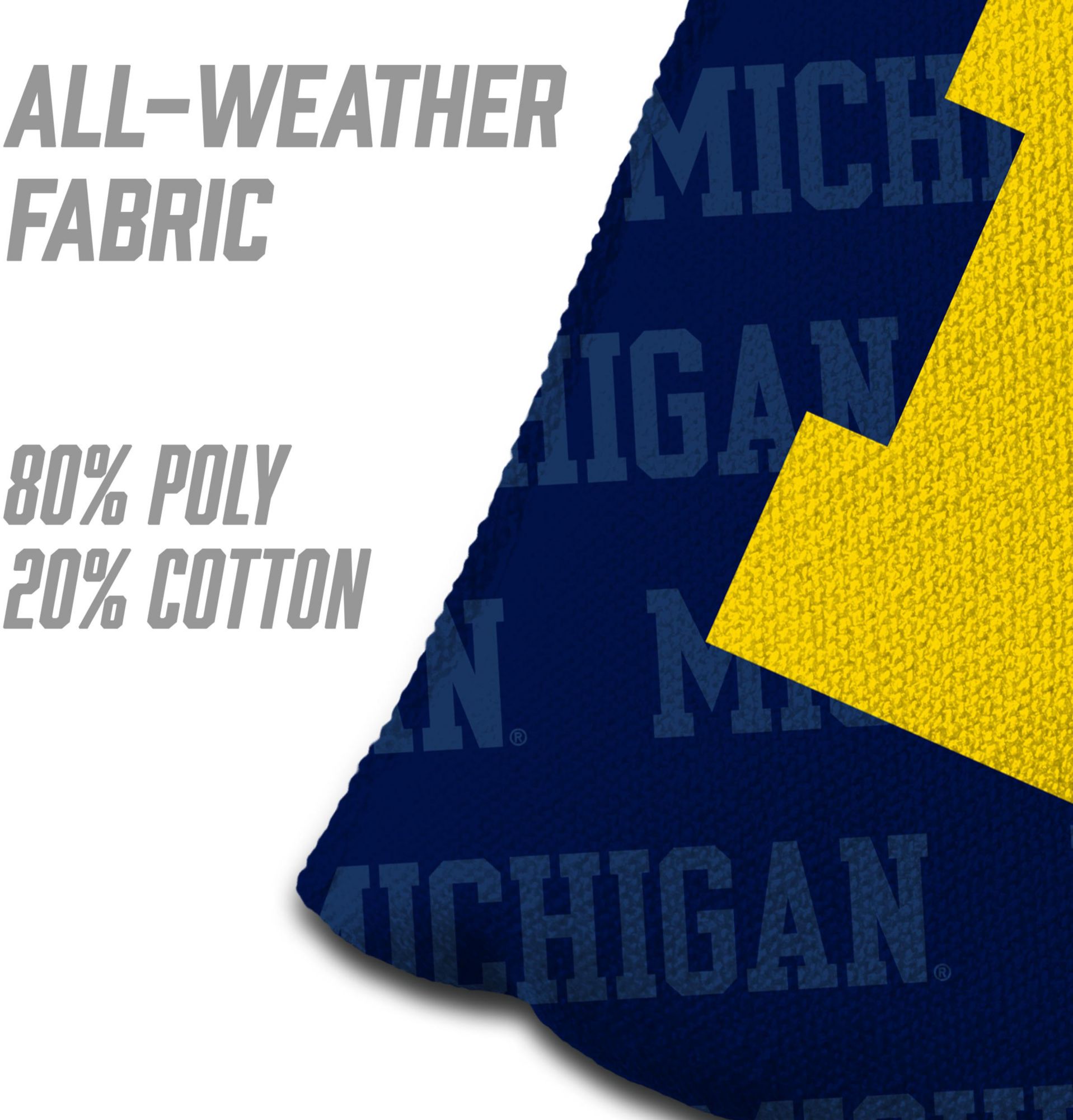 YouTheFan Michigan Wolverines Blue 4-Pack Cornhole Bean Bag Set product image