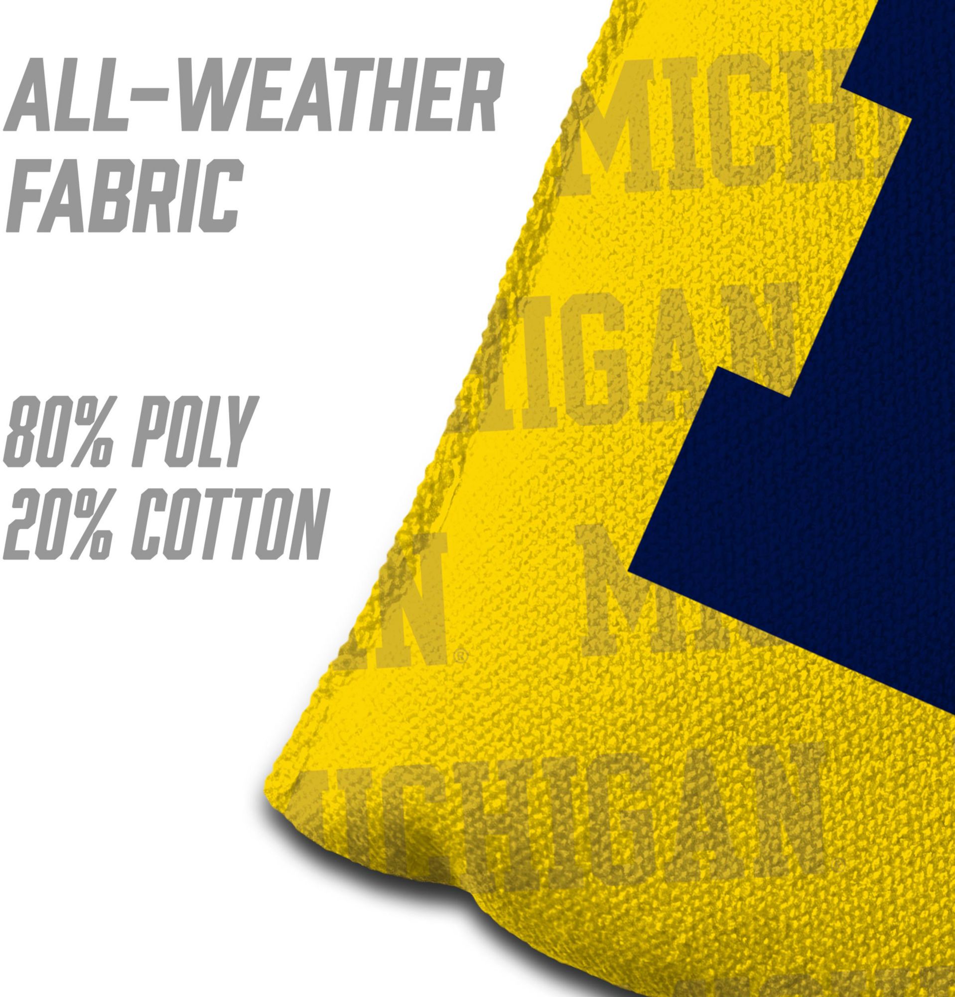 YouTheFan Michigan Wolverines Yellow 4-Pack Cornhole Bean Bag Set product image