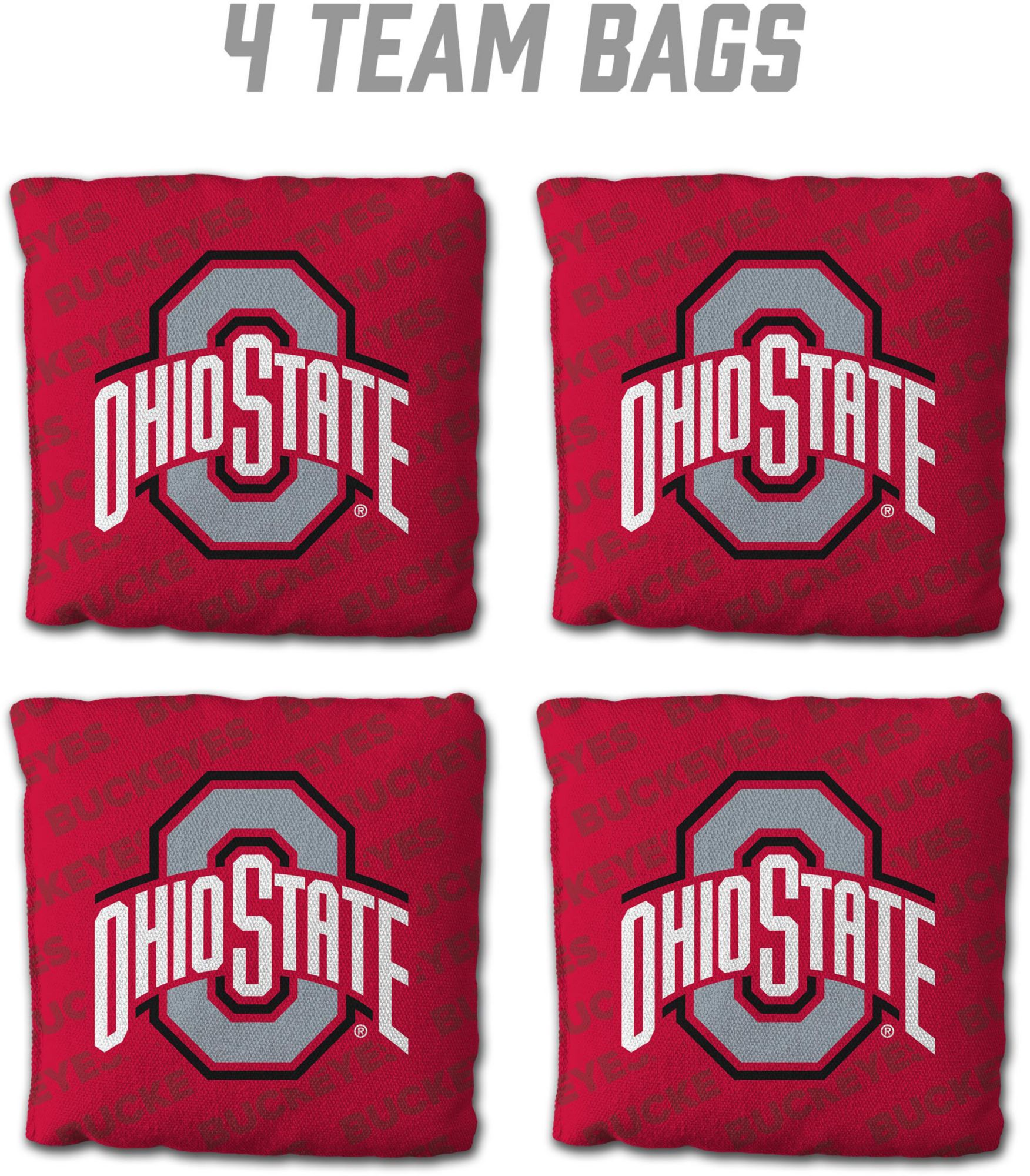YouTheFan Ohio State Buckeyes Red 4-Pack Cornhole Bean Bag Set product image