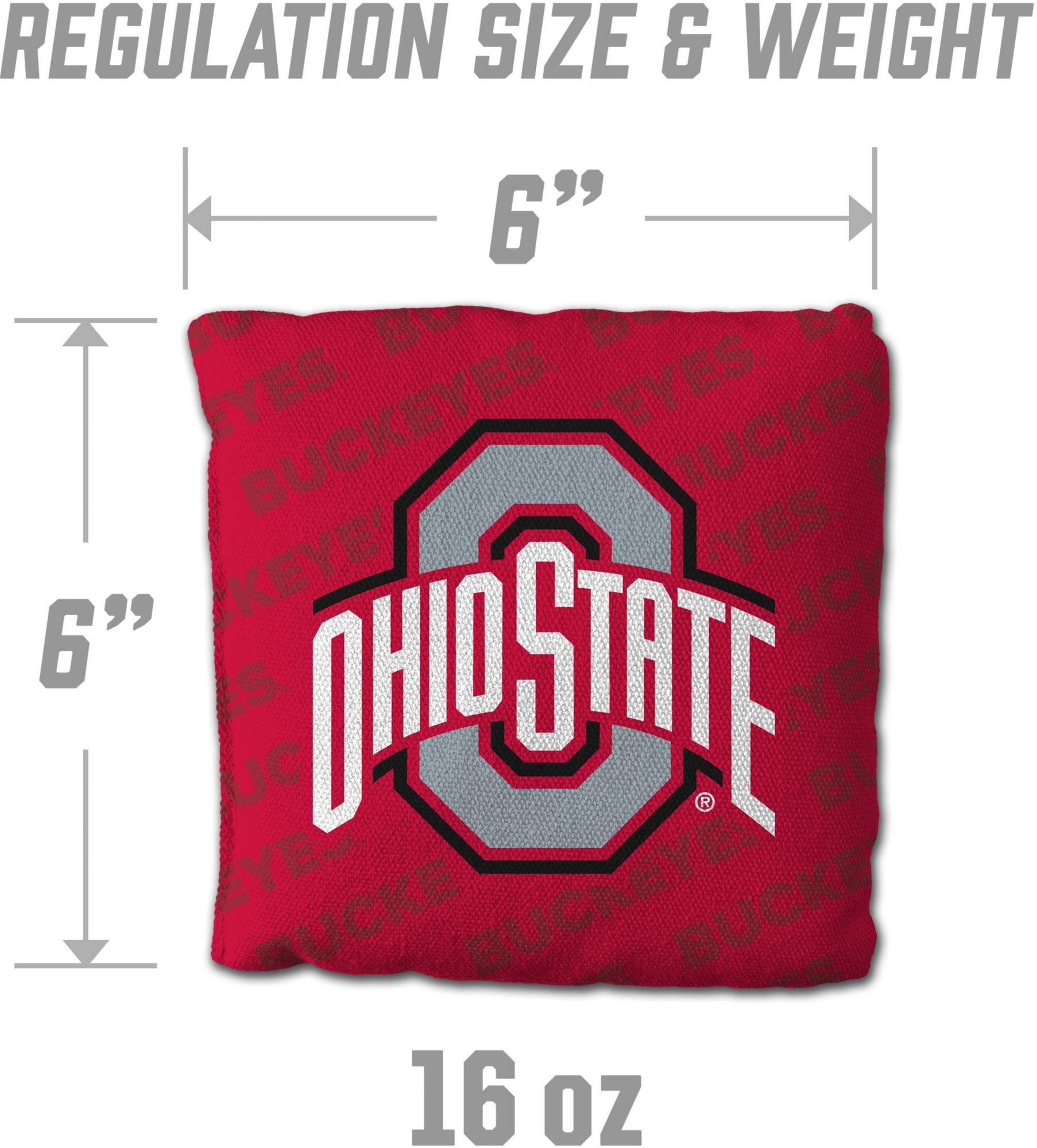 YouTheFan Ohio State Buckeyes Red 4-Pack Cornhole Bean Bag Set product image
