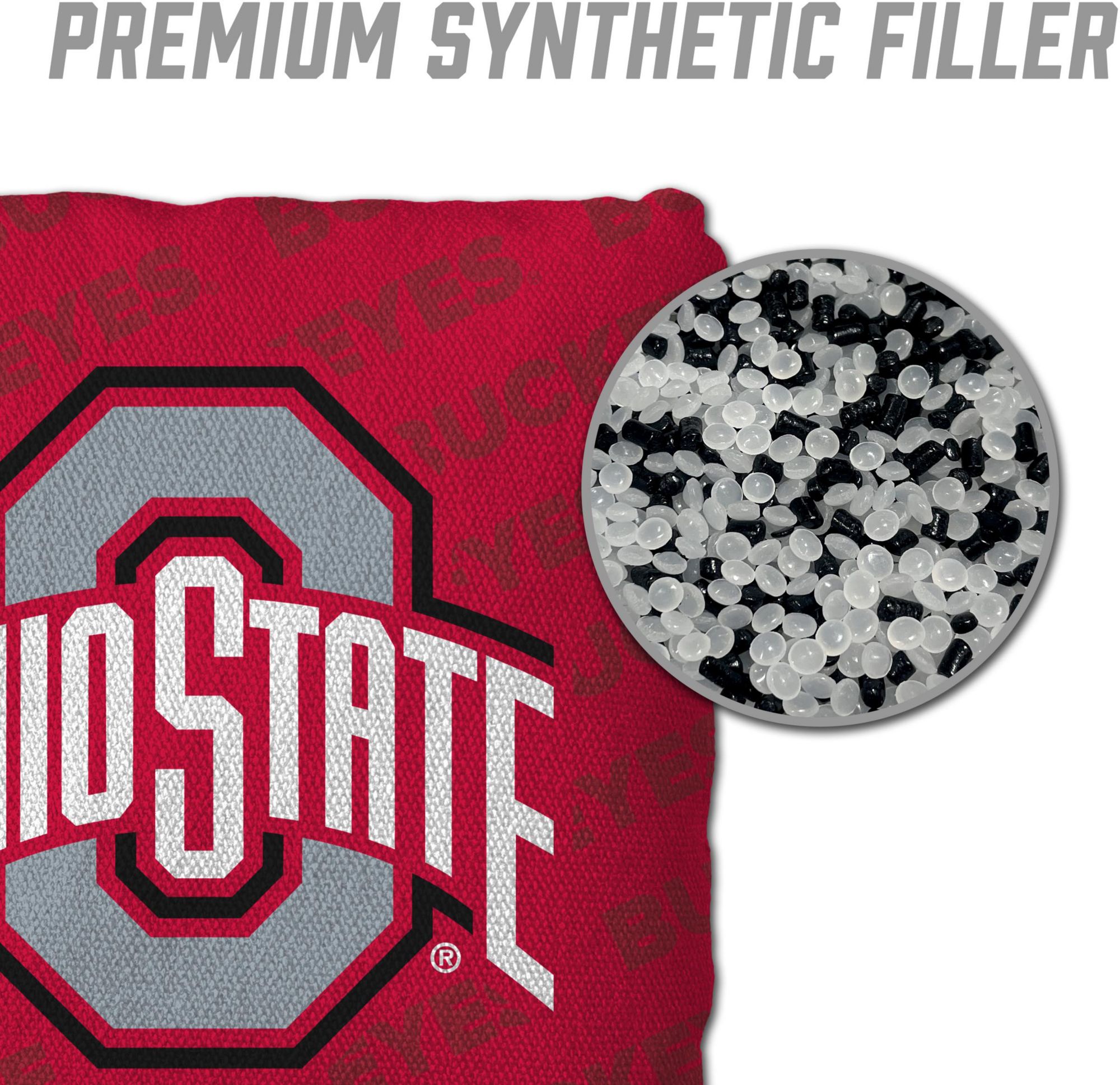 YouTheFan Ohio State Buckeyes Red 4-Pack Cornhole Bean Bag Set product image