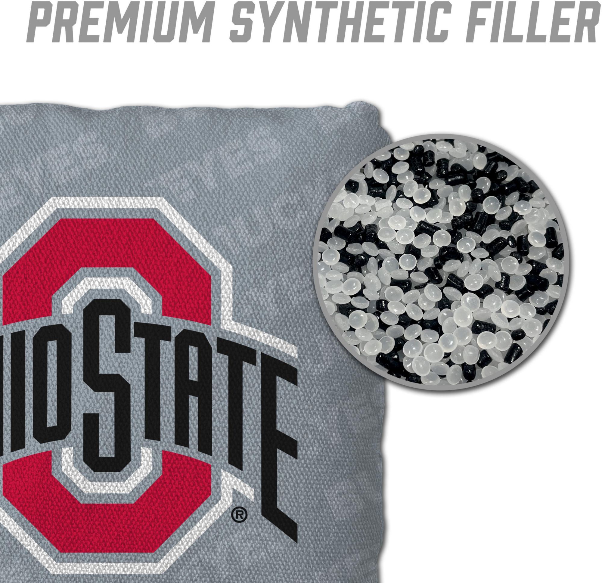 YouTheFan Ohio State Buckeyes Grey 4-Pack Cornhole Bean Bag Set product image