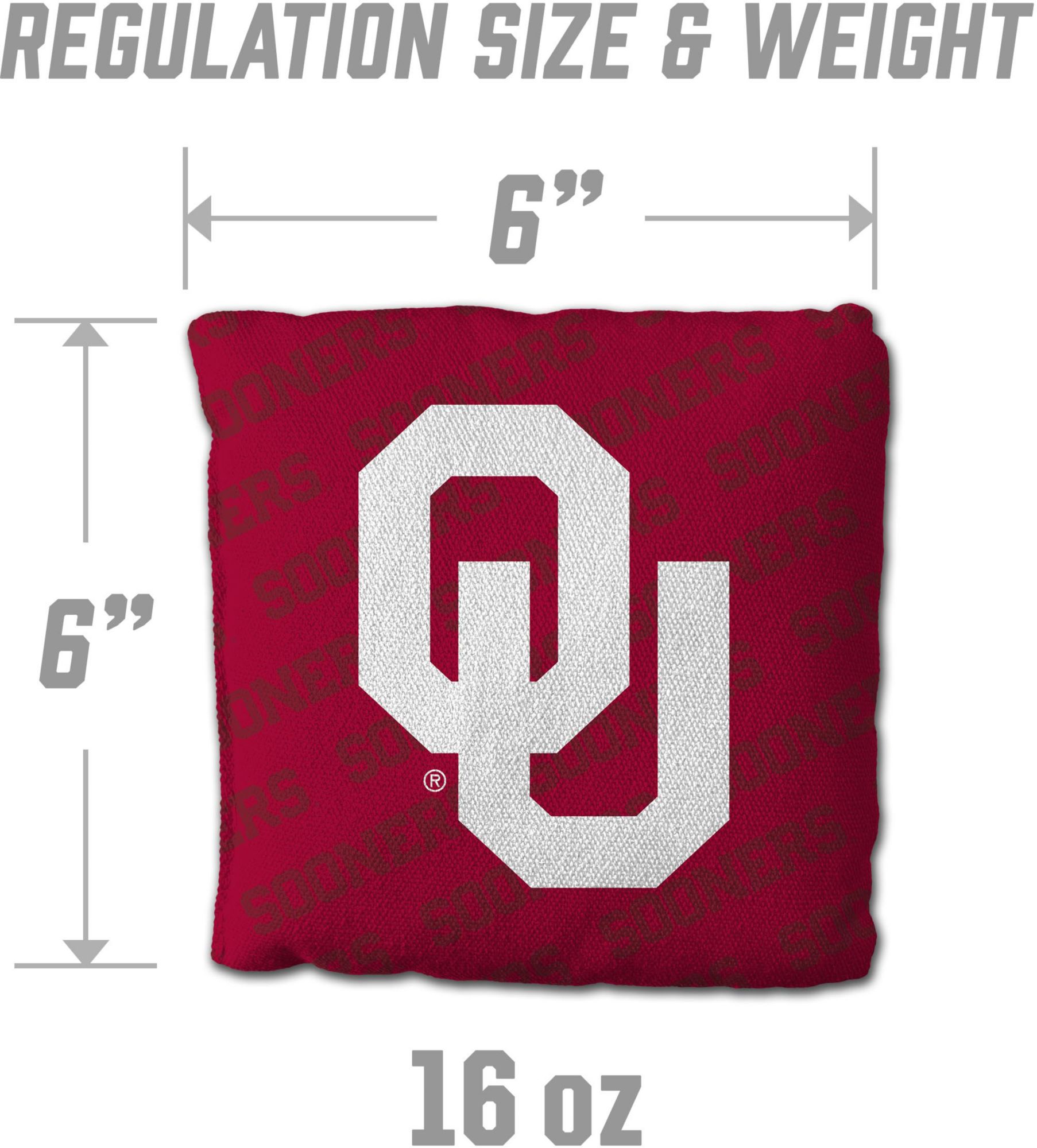 YouTheFan Oklahoma Sooners Red 4-Pack Cornhole Bean Bag Set product image