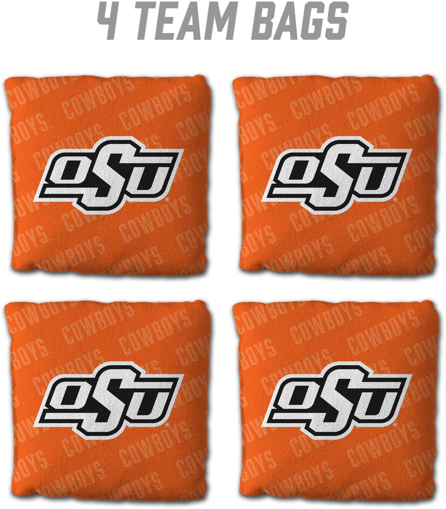 YouTheFan Oklahoma State Cowboys Orange 4-Pack Cornhole Bean Bag Set product image