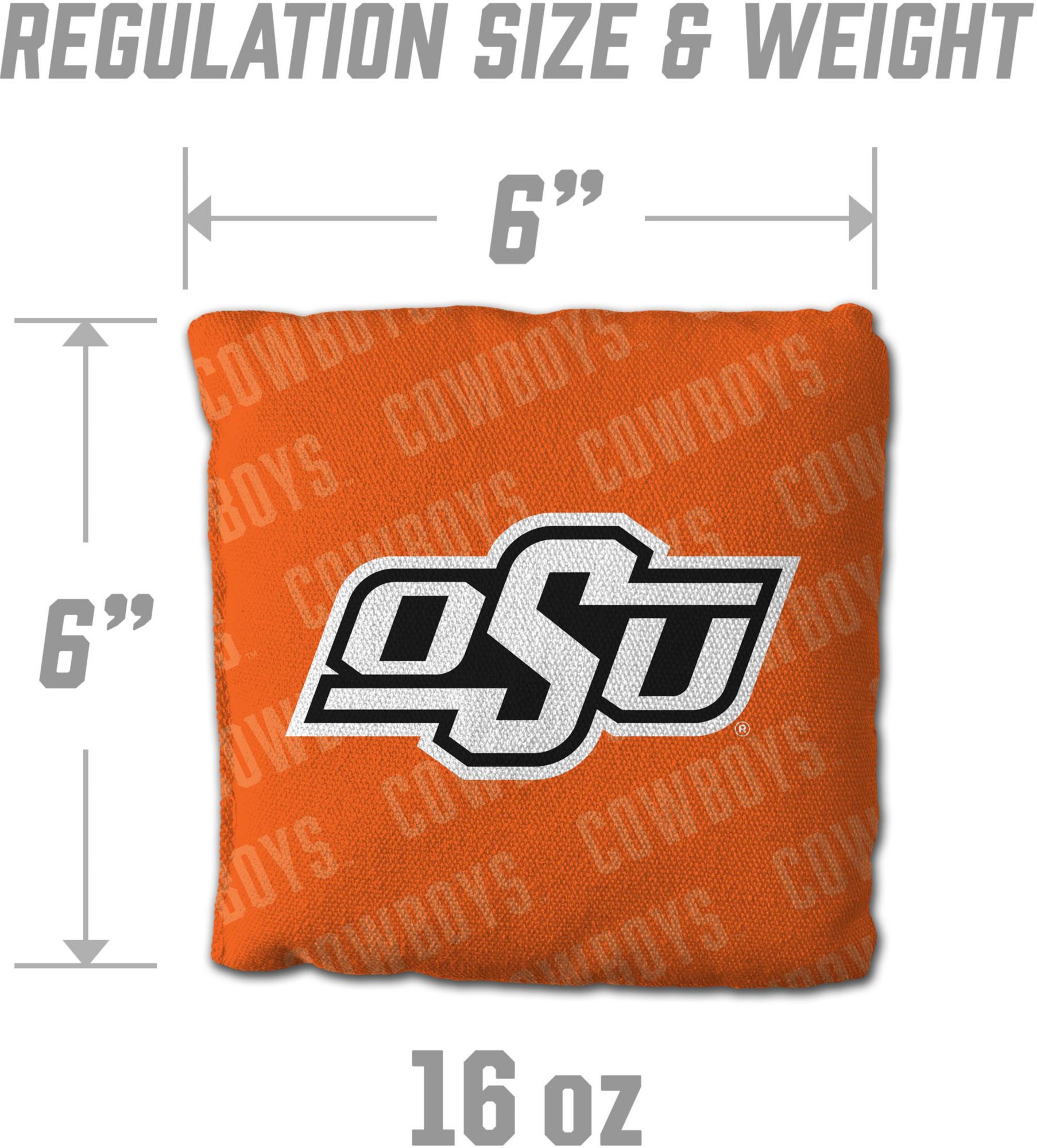 YouTheFan Oklahoma State Cowboys Orange 4-Pack Cornhole Bean Bag Set product image