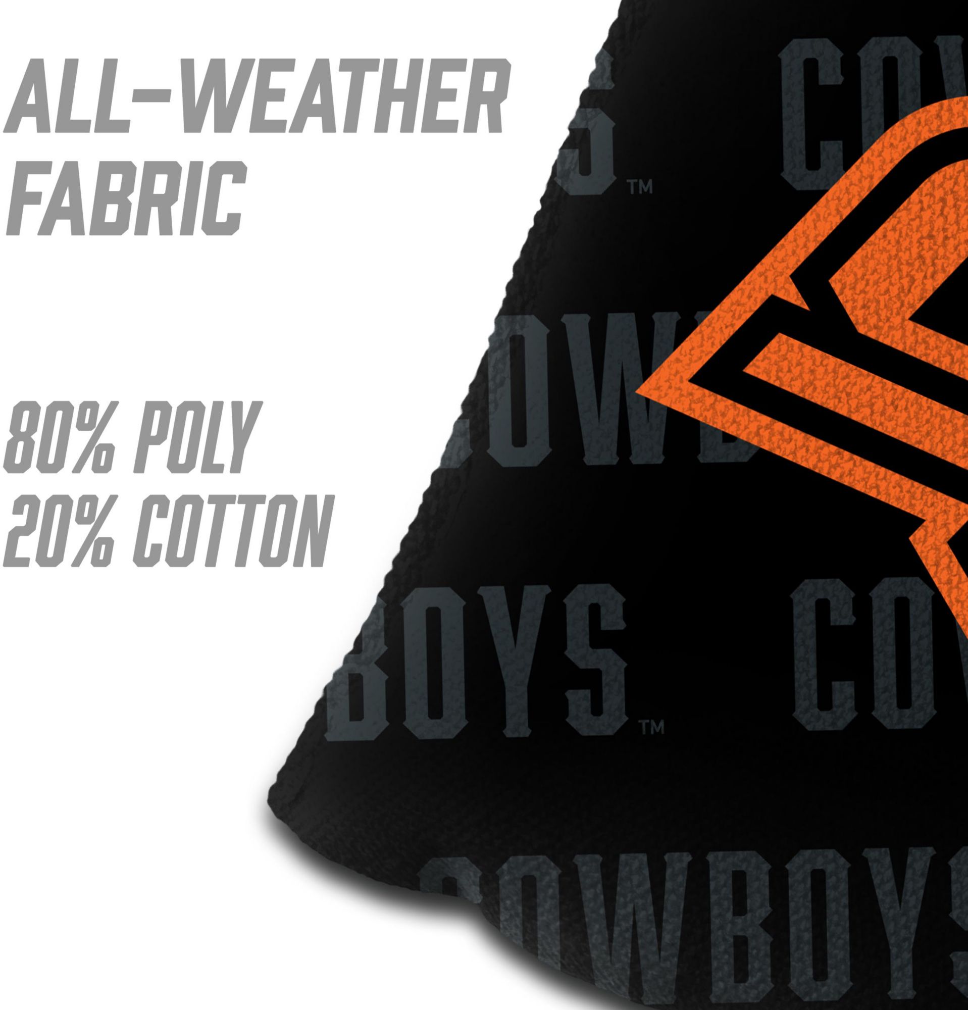 YouTheFan Oklahoma State Cowboys Black 4-Pack Cornhole Bean Bag Set product image