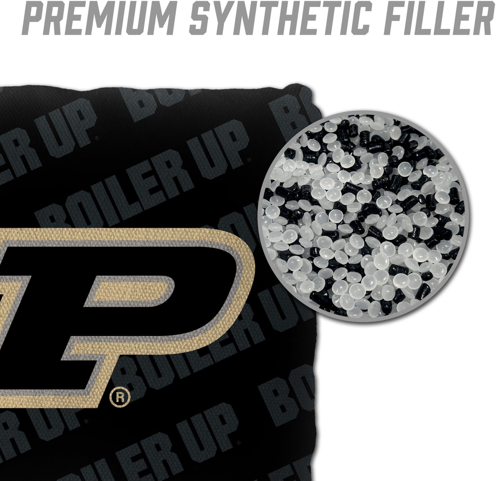 YouTheFan Purdue Boilermakers Black 4-Pack Cornhole Bean Bag Set product image