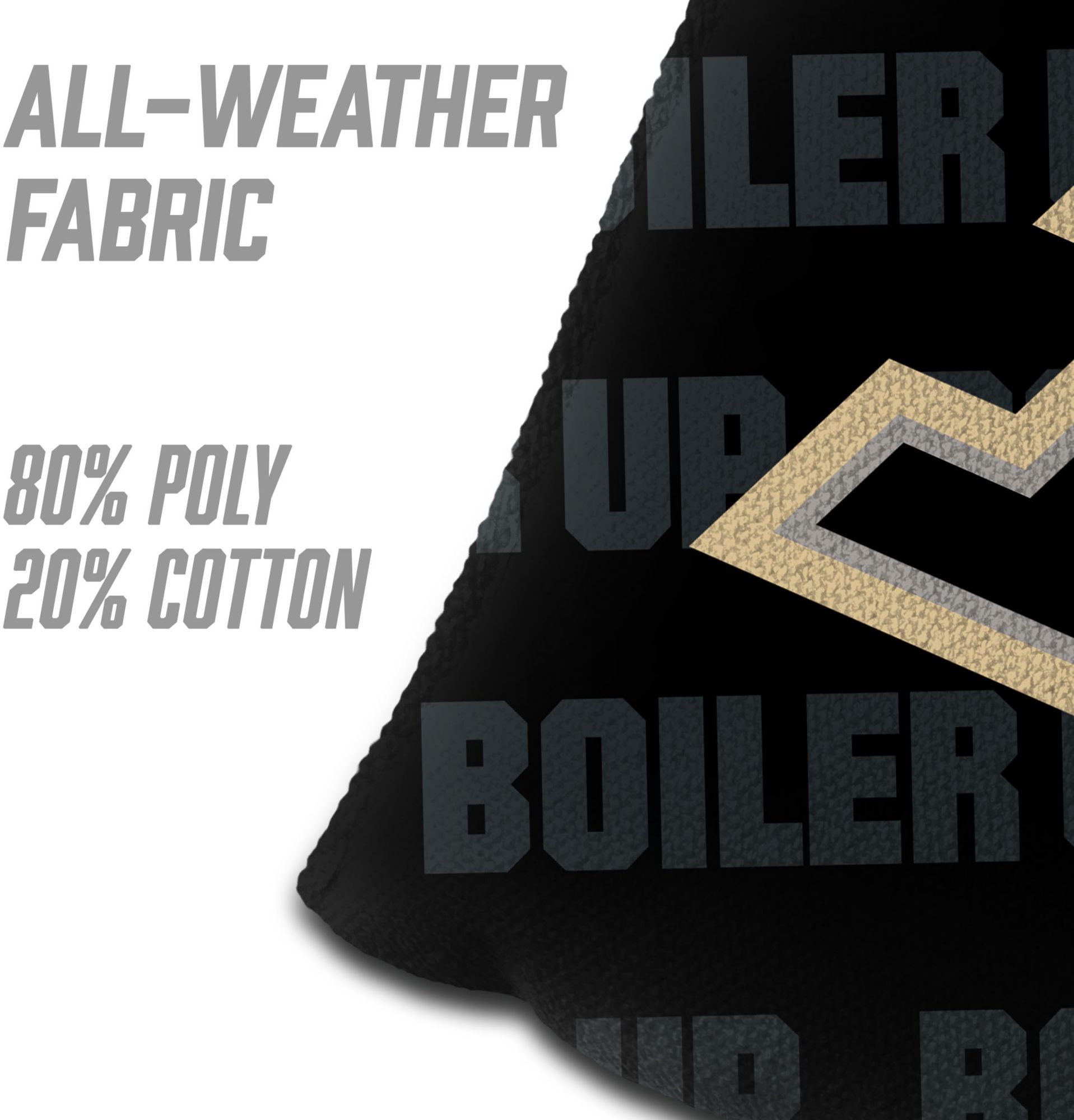 YouTheFan Purdue Boilermakers Black 4-Pack Cornhole Bean Bag Set product image