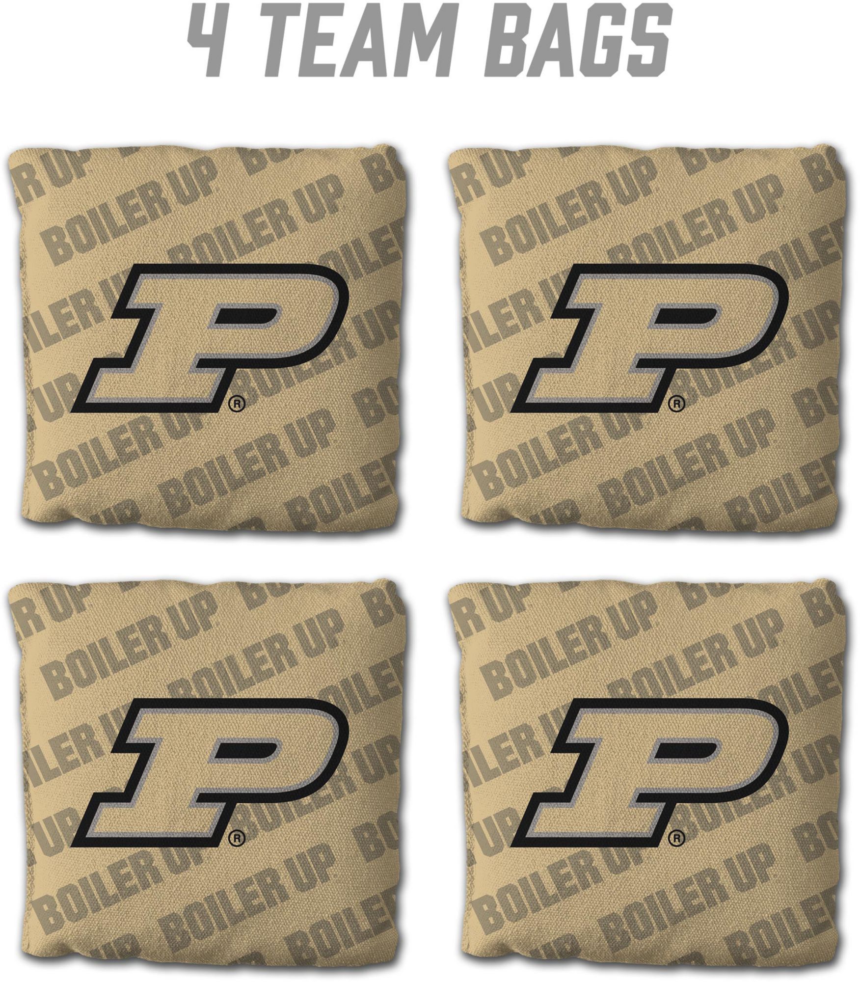YouTheFan Purdue Boilermakers Gold 4-Pack Cornhole Bean Bag Set product image