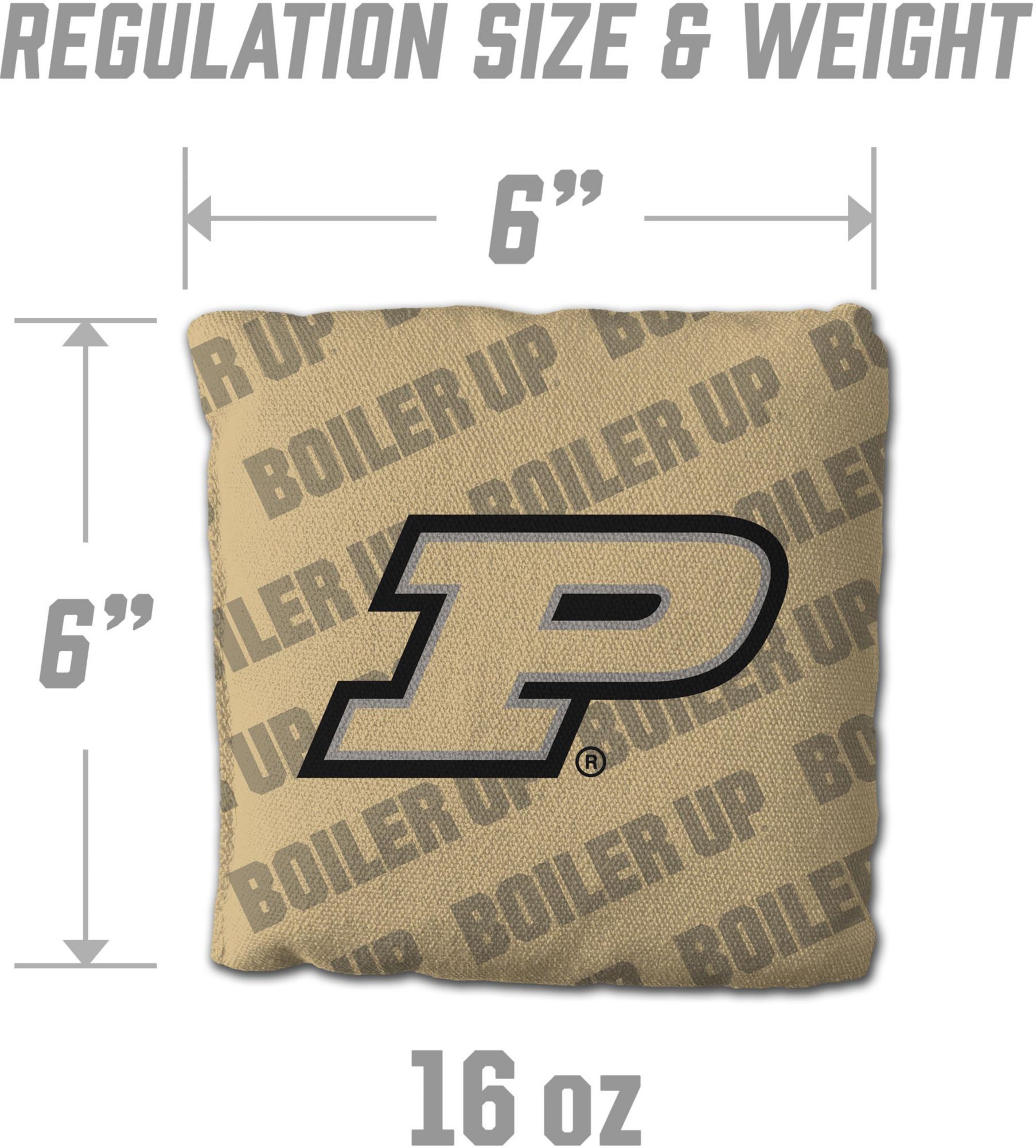 YouTheFan Purdue Boilermakers Gold 4-Pack Cornhole Bean Bag Set product image