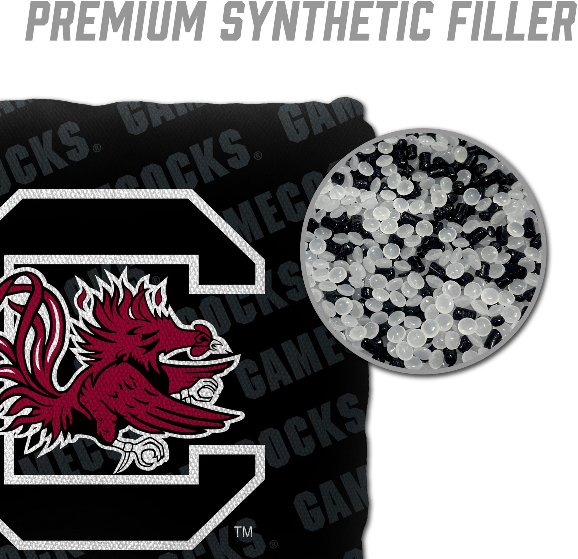 YouTheFan South Carolina Gamecocks Black 4-Pack Cornhole Bean Bag Set product image