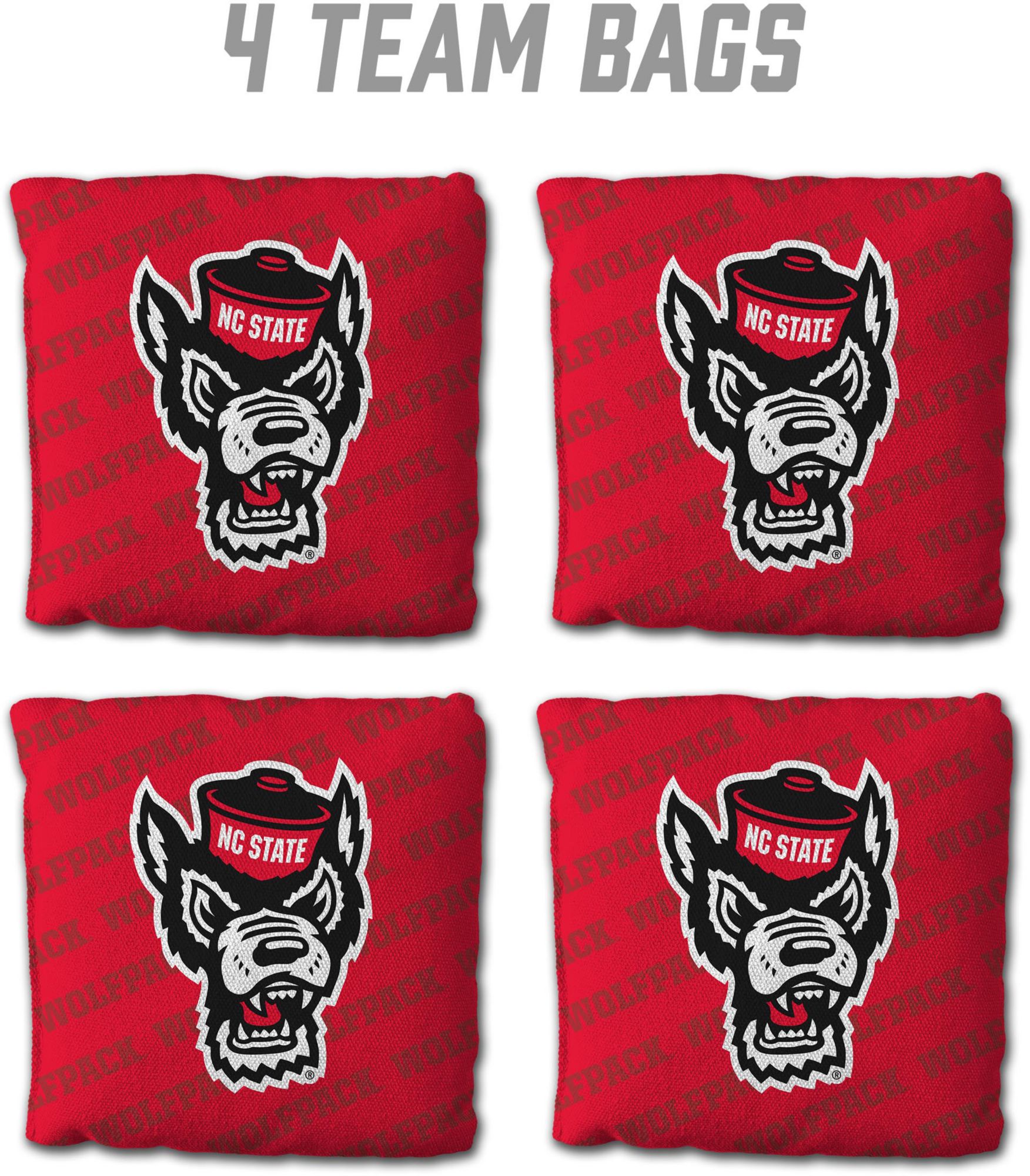 YouTheFan North Carolina State Wolfpack Red 4-Pack Cornhole Bean Bag Set product image