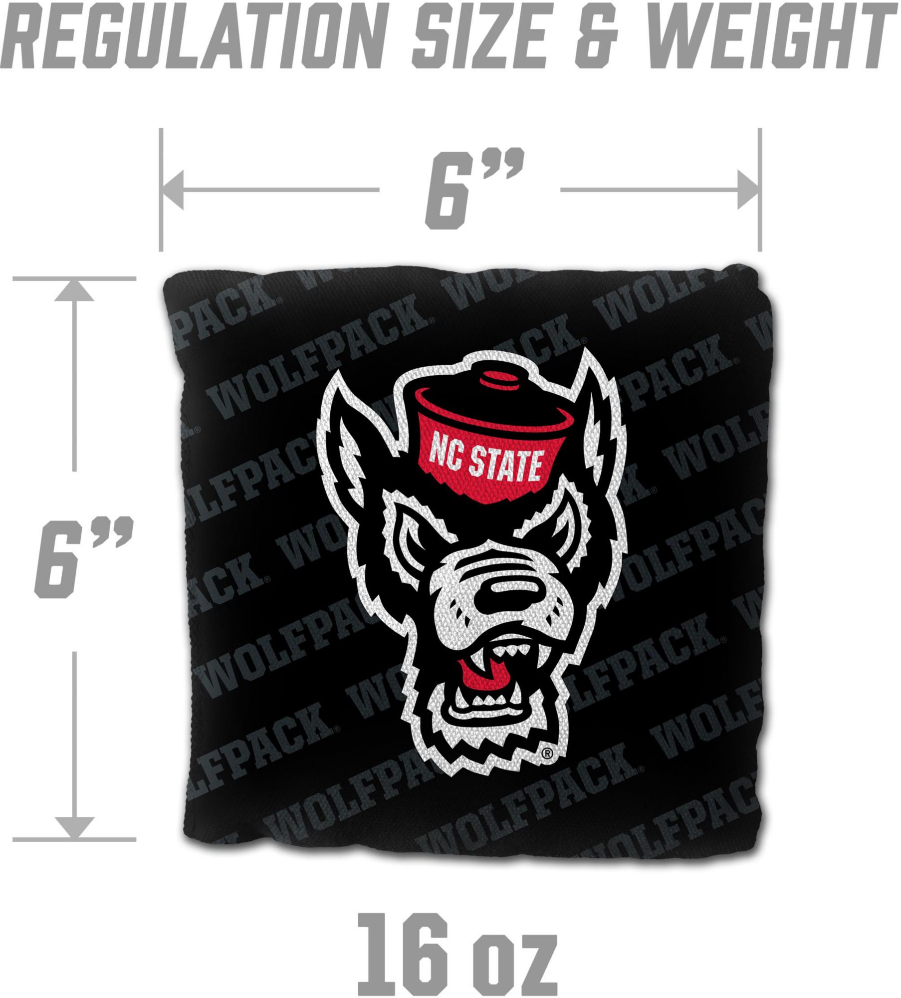 YouTheFan North Carolina State Wolfpack Black 4-Pack Cornhole Bean Bag Set product image